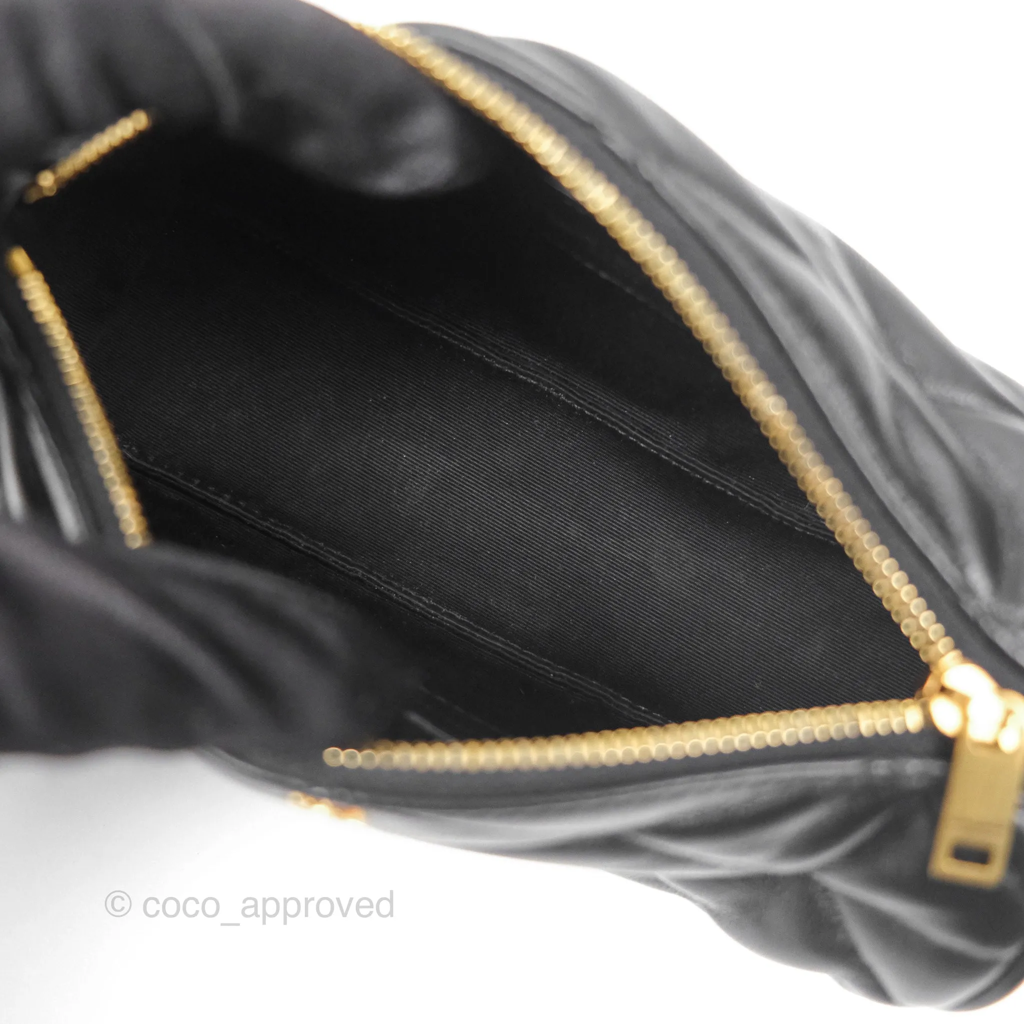 Saint Laurent Mini Sade Tube Shoulder Bag Black Lambskin