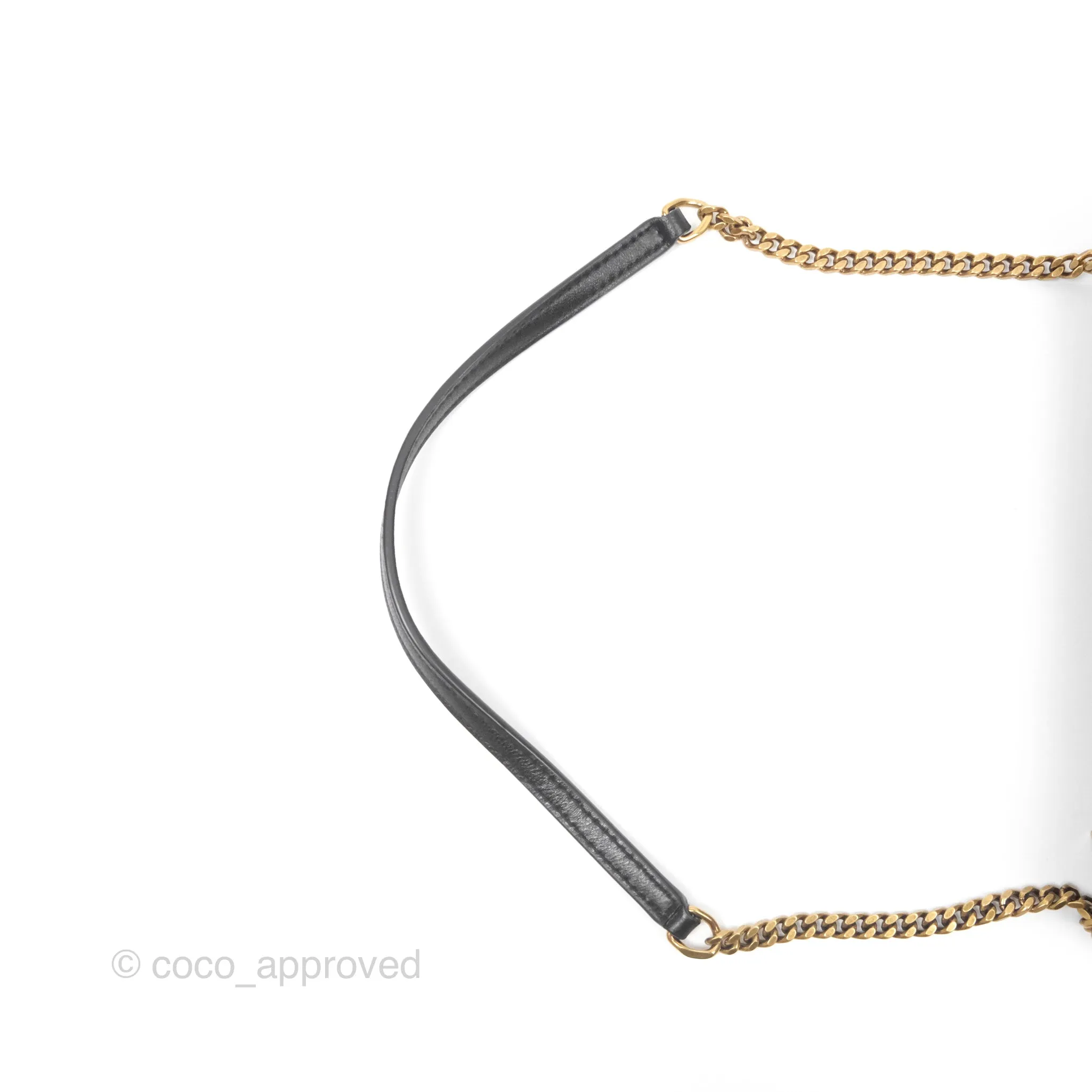 Saint Laurent Mini Sade Tube Shoulder Bag Black Lambskin
