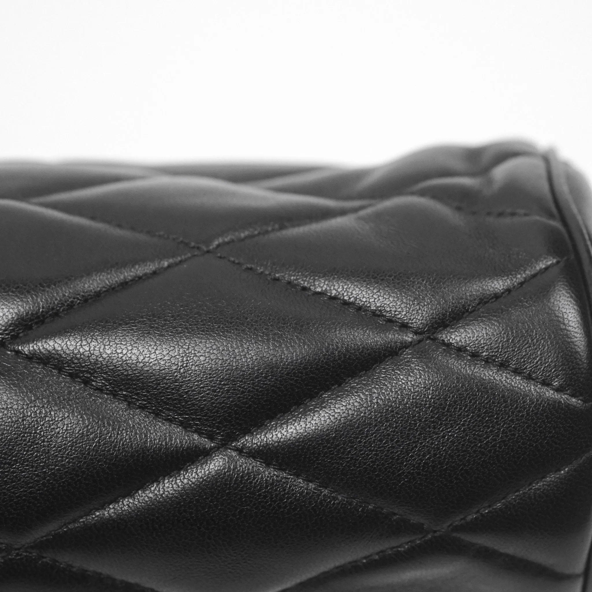 Saint Laurent Mini Sade Tube Shoulder Bag Black Lambskin
