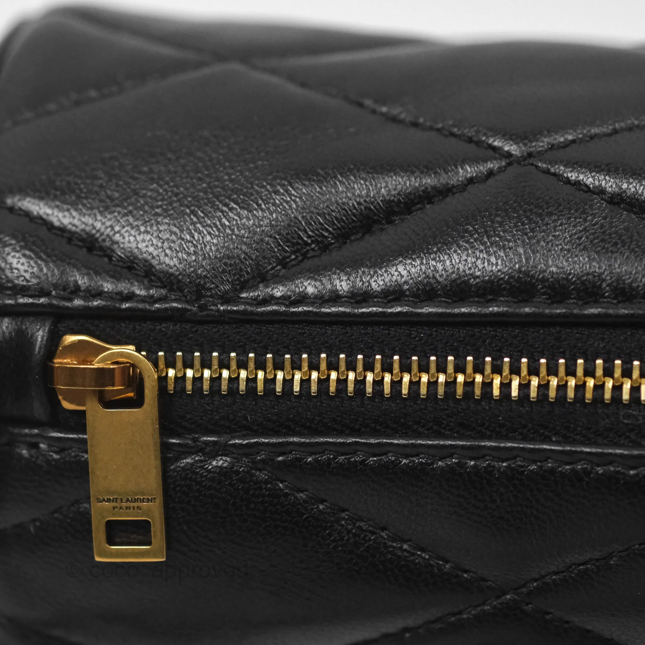 Saint Laurent Mini Sade Tube Shoulder Bag Black Lambskin