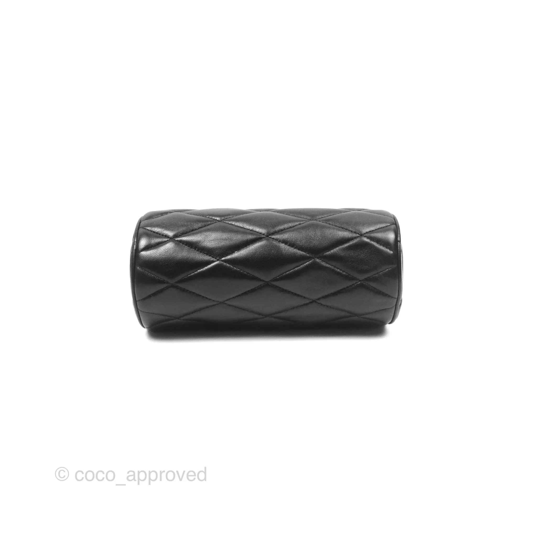 Saint Laurent Mini Sade Tube Shoulder Bag Black Lambskin