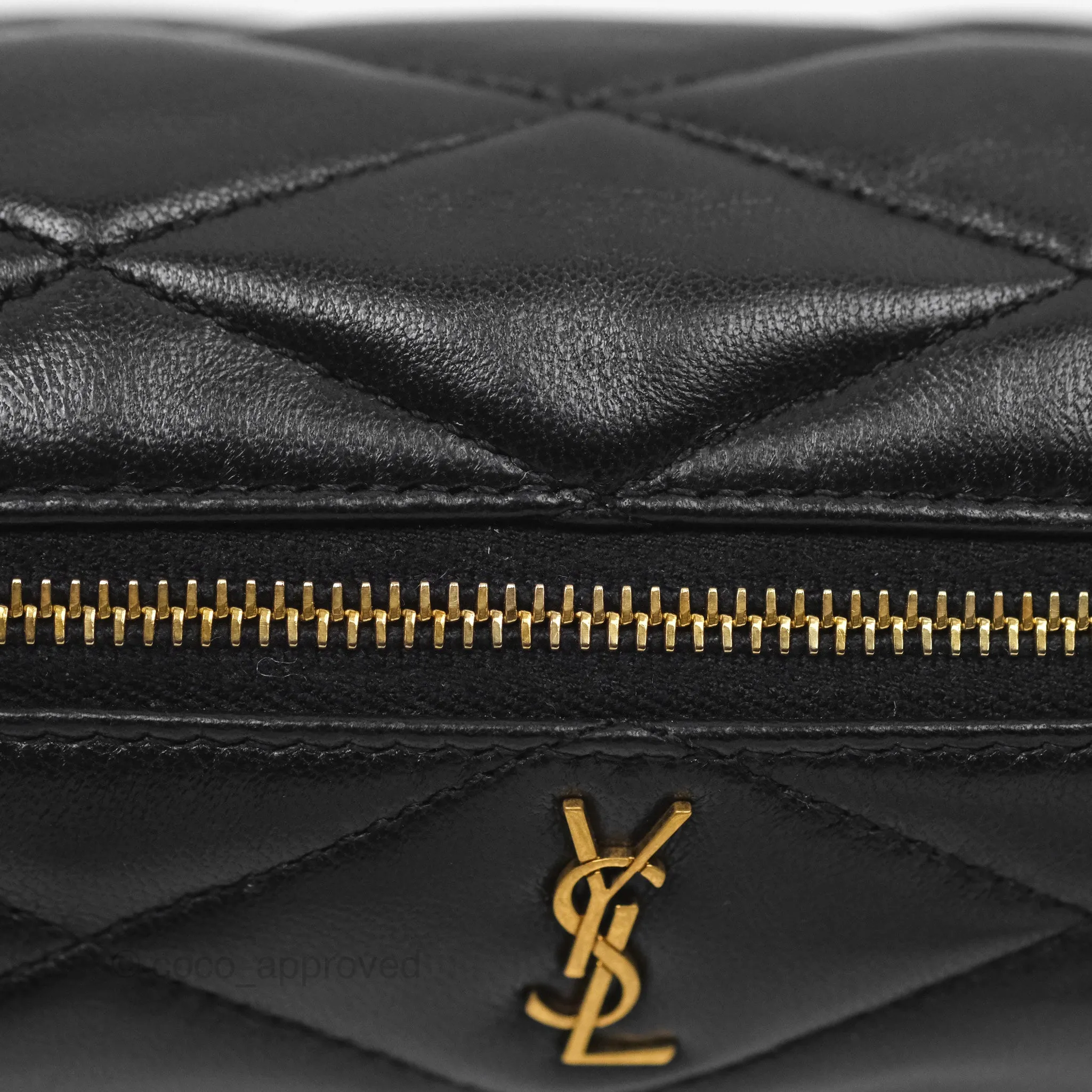 Saint Laurent Mini Sade Tube Shoulder Bag Black Lambskin