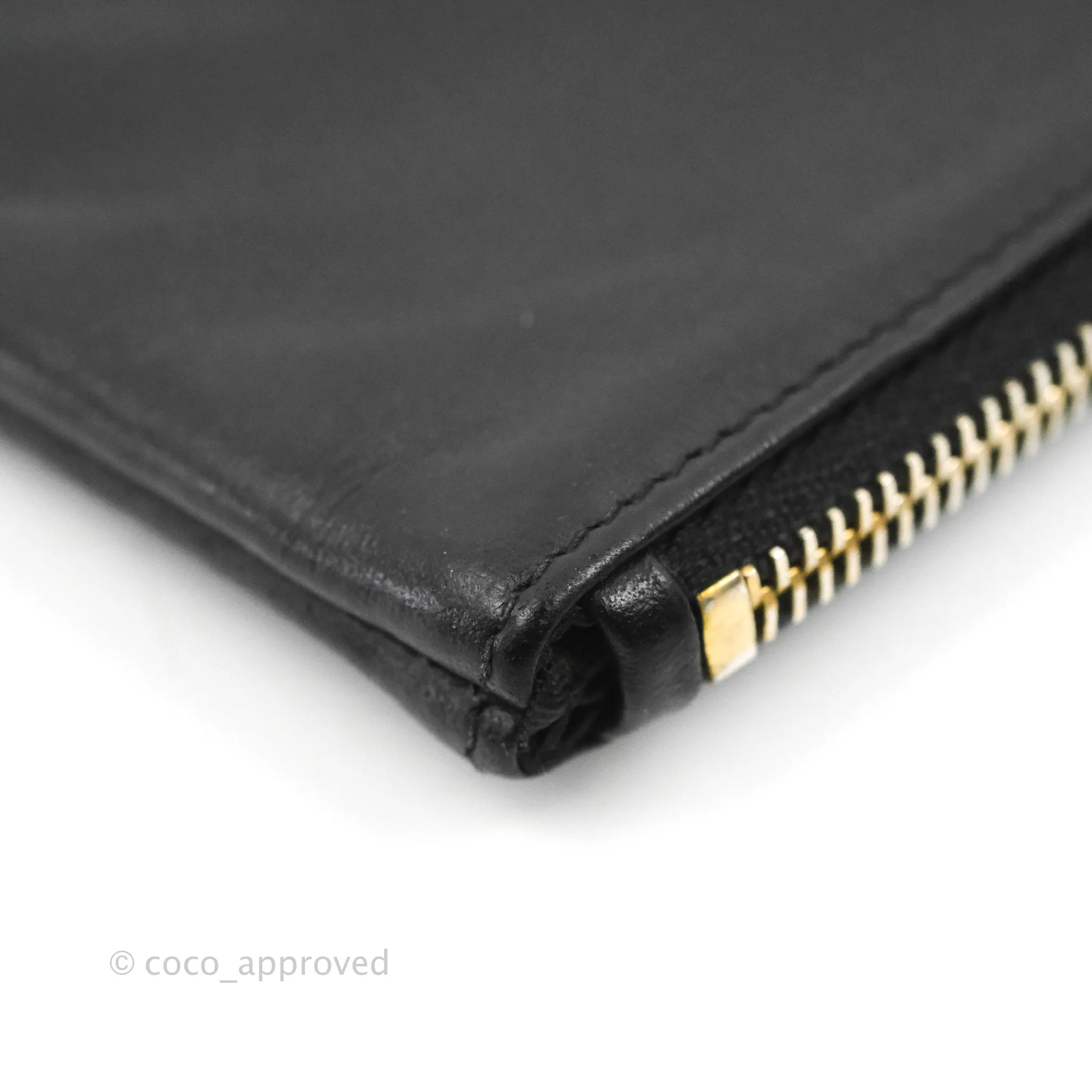 Saint Laurent Monogram Pouch Bag Black Gold Hardware