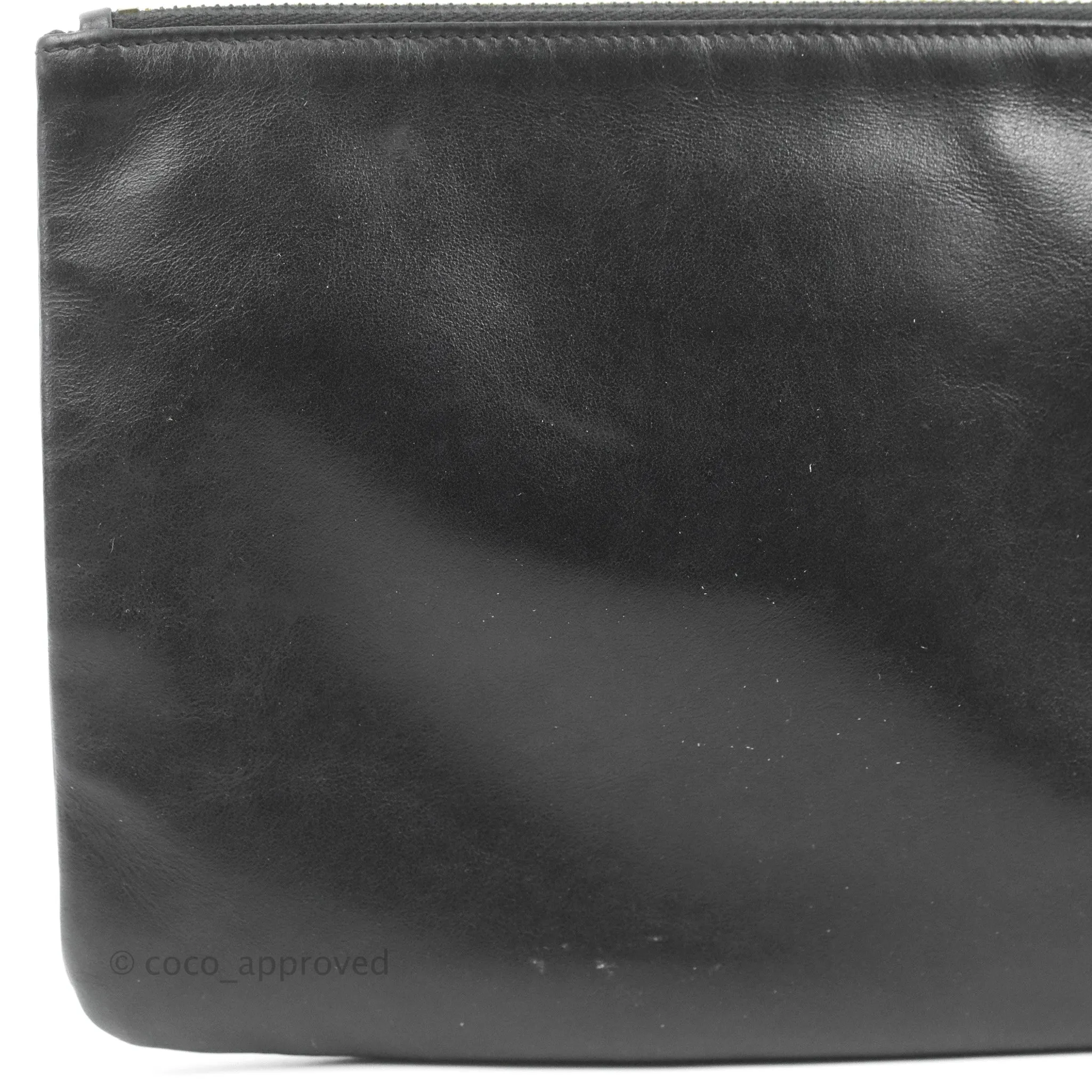Saint Laurent Monogram Pouch Bag Black Gold Hardware