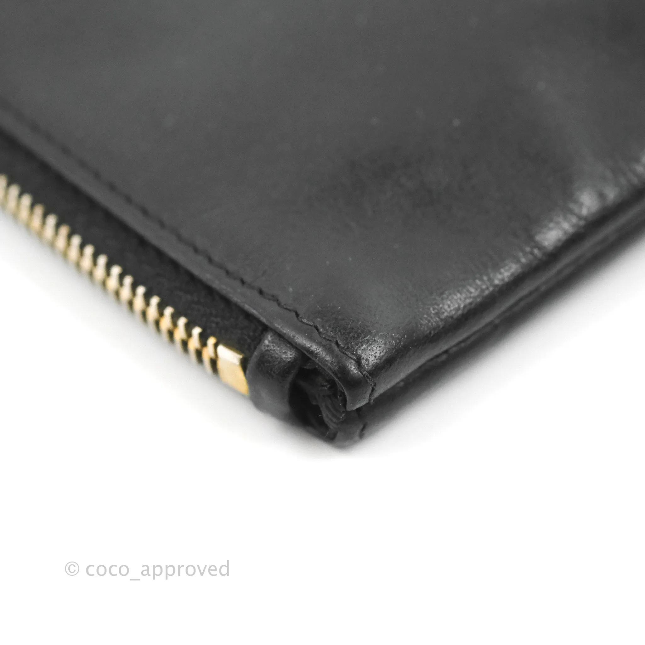 Saint Laurent Monogram Pouch Bag Black Gold Hardware
