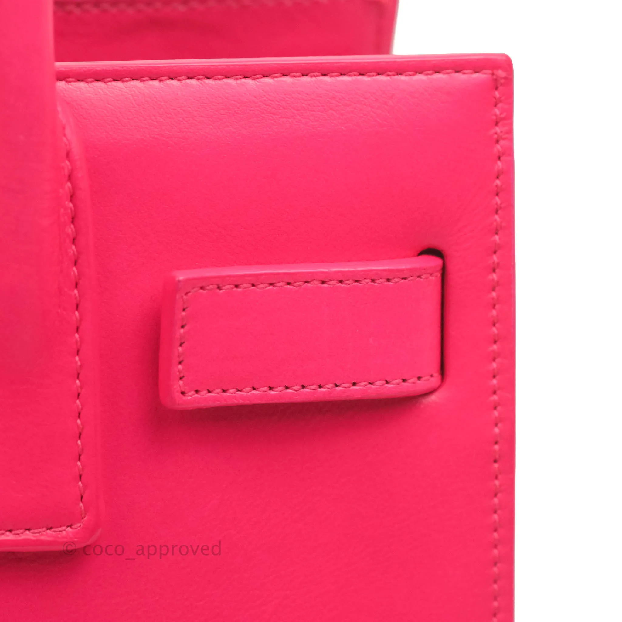 Saint Laurent Nano Classic Sac De Jour Neo Pink Smooth Calfskin Gold Hardware
