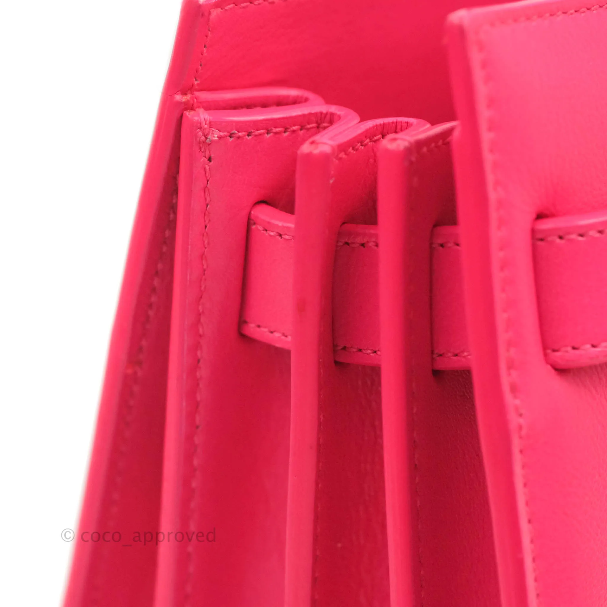 Saint Laurent Nano Classic Sac De Jour Neo Pink Smooth Calfskin Gold Hardware
