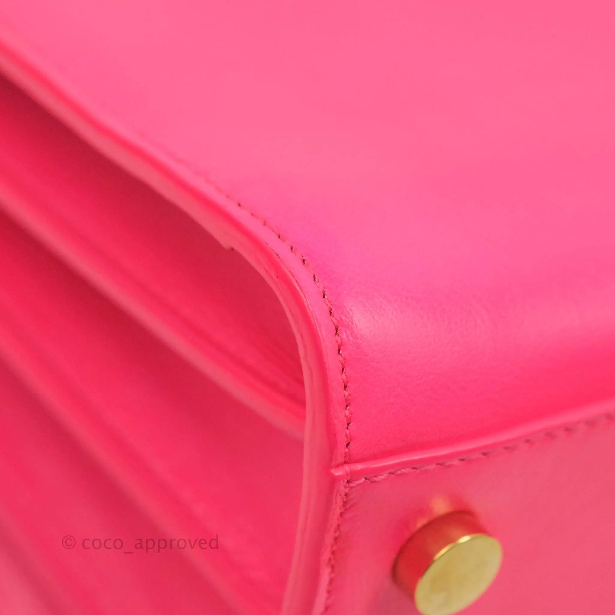 Saint Laurent Nano Classic Sac De Jour Neo Pink Smooth Calfskin Gold Hardware