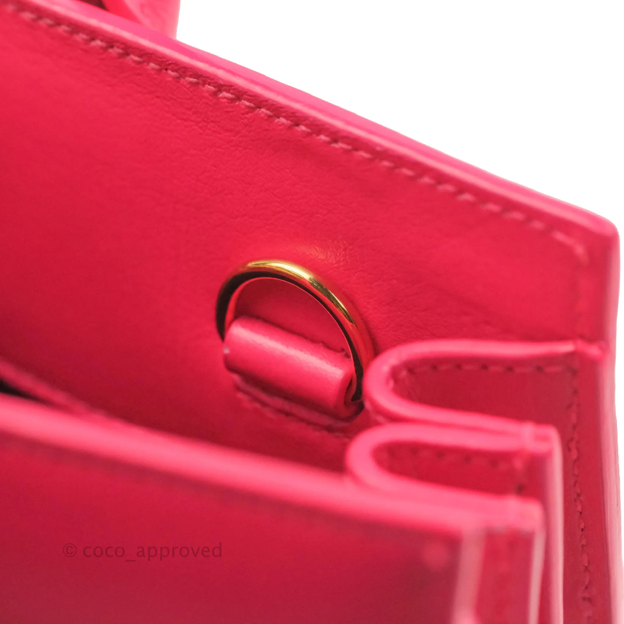 Saint Laurent Nano Classic Sac De Jour Neo Pink Smooth Calfskin Gold Hardware