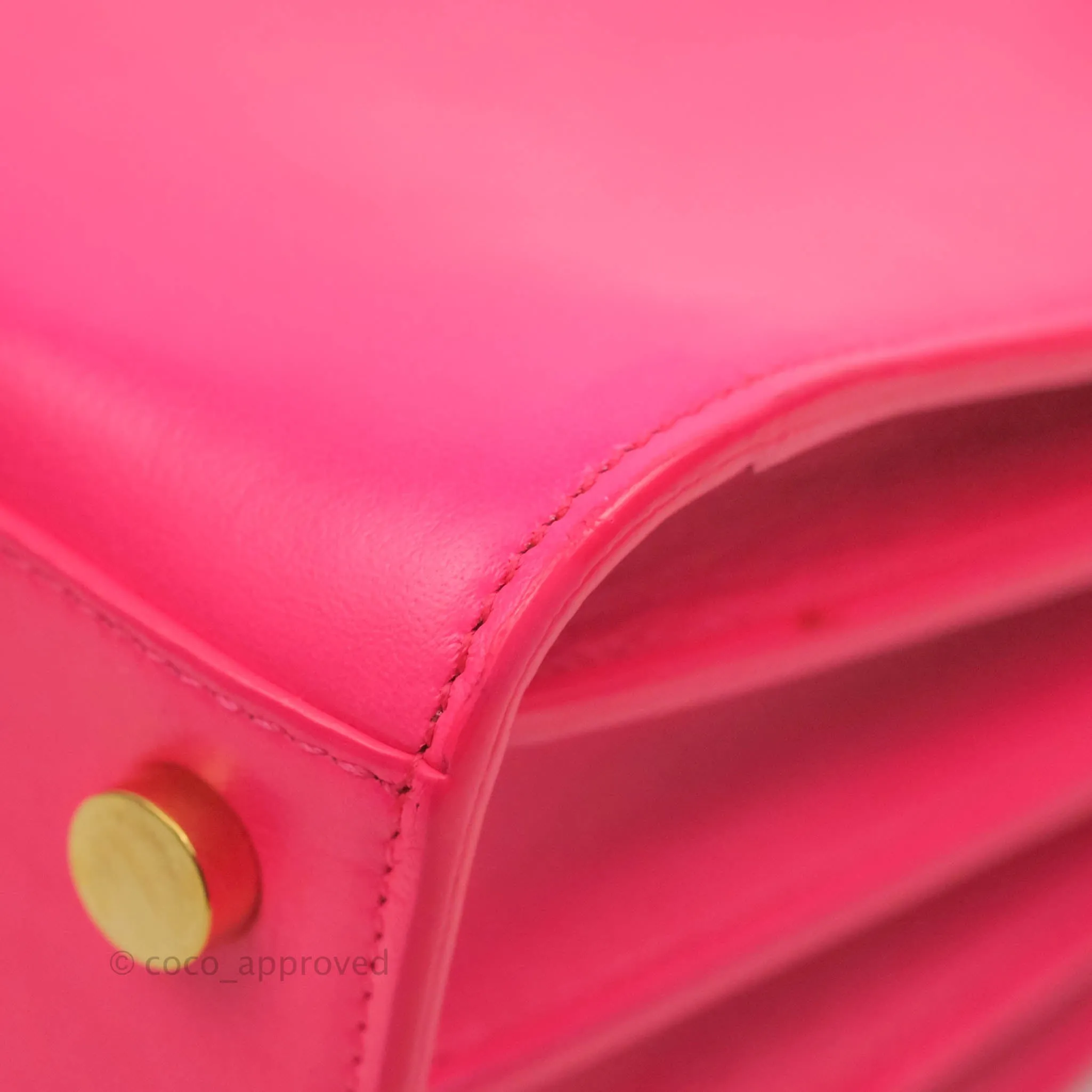 Saint Laurent Nano Classic Sac De Jour Neo Pink Smooth Calfskin Gold Hardware