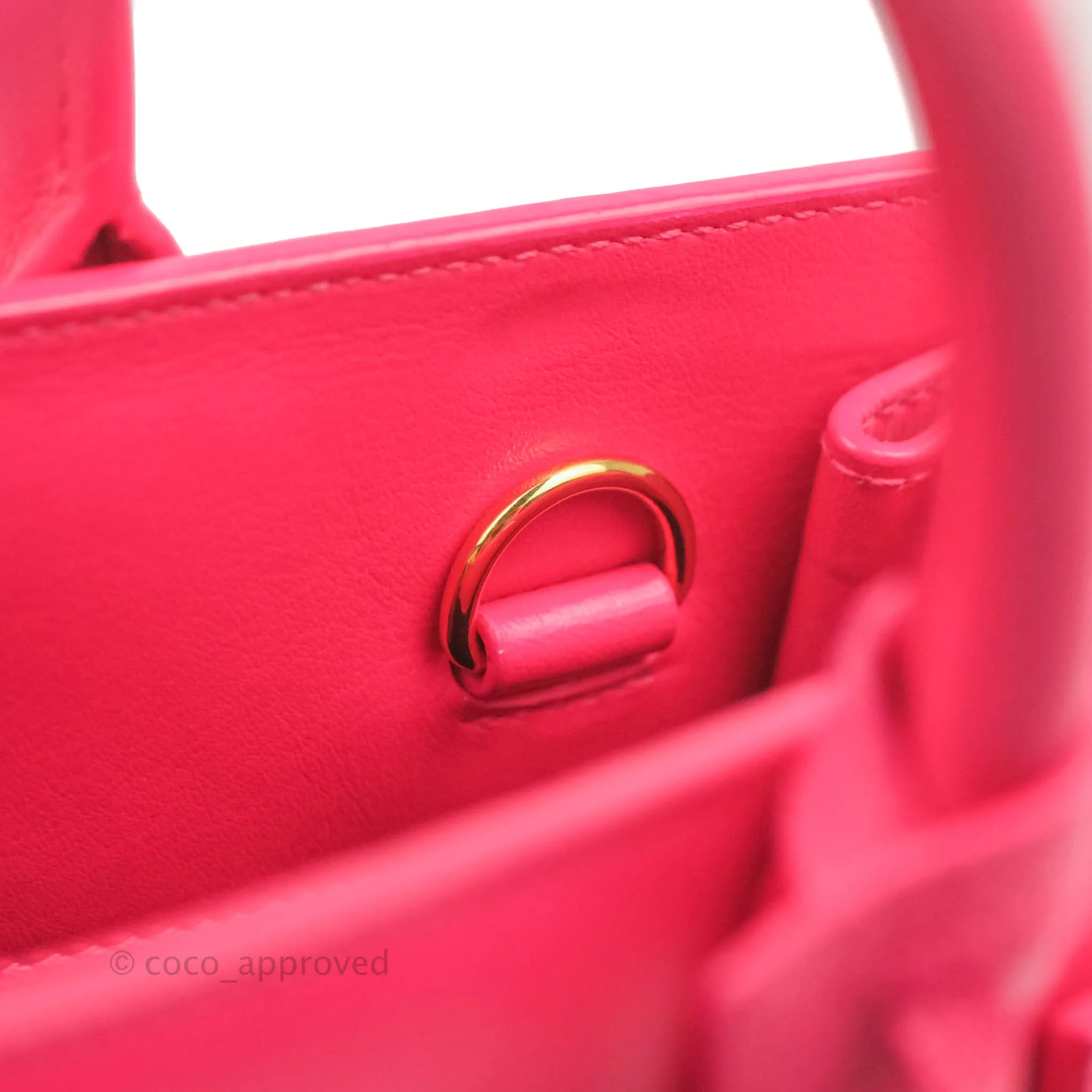 Saint Laurent Nano Classic Sac De Jour Neo Pink Smooth Calfskin Gold Hardware