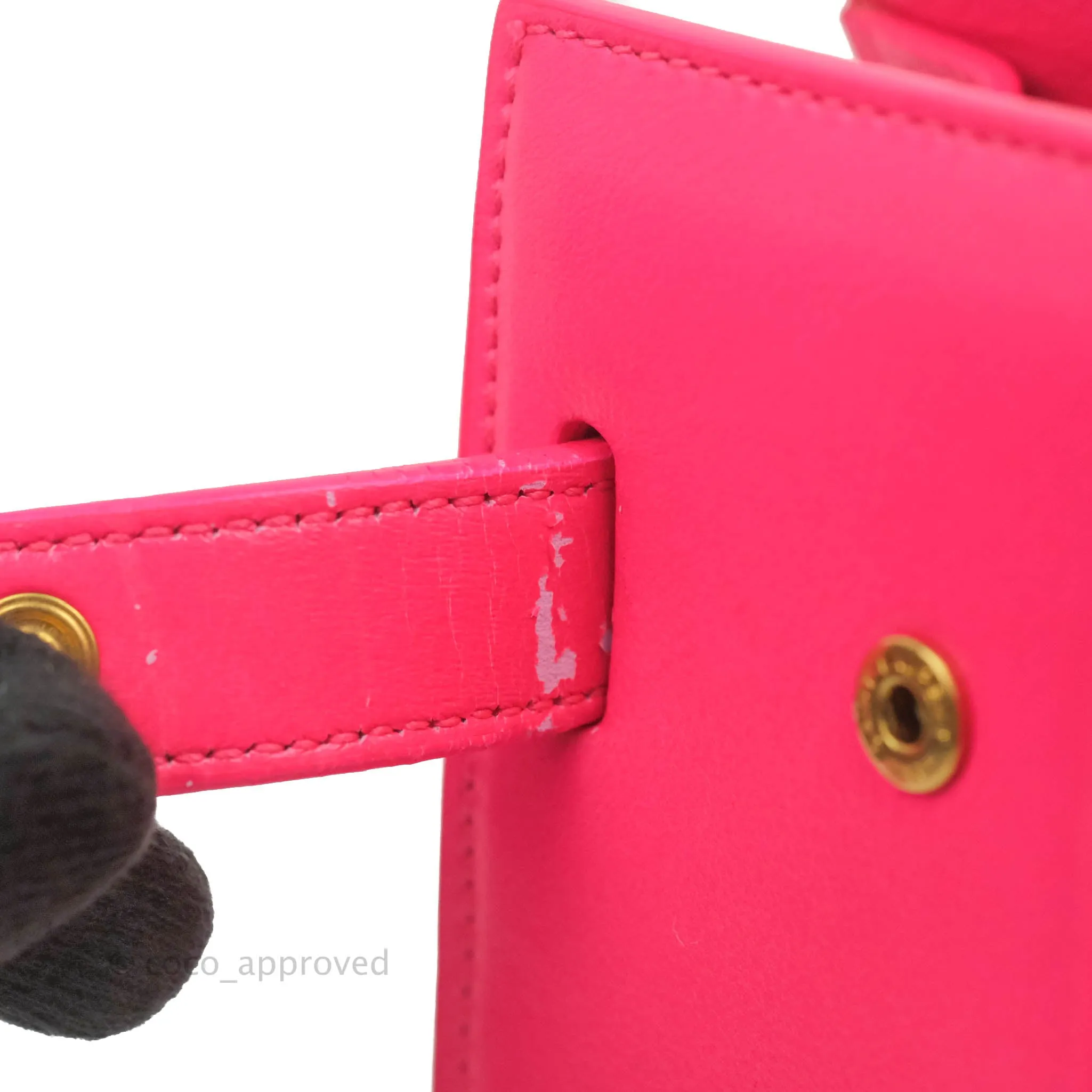 Saint Laurent Nano Classic Sac De Jour Neo Pink Smooth Calfskin Gold Hardware