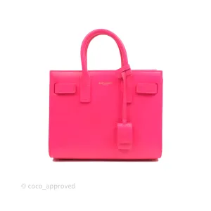 Saint Laurent Nano Classic Sac De Jour Neo Pink Smooth Calfskin Gold Hardware
