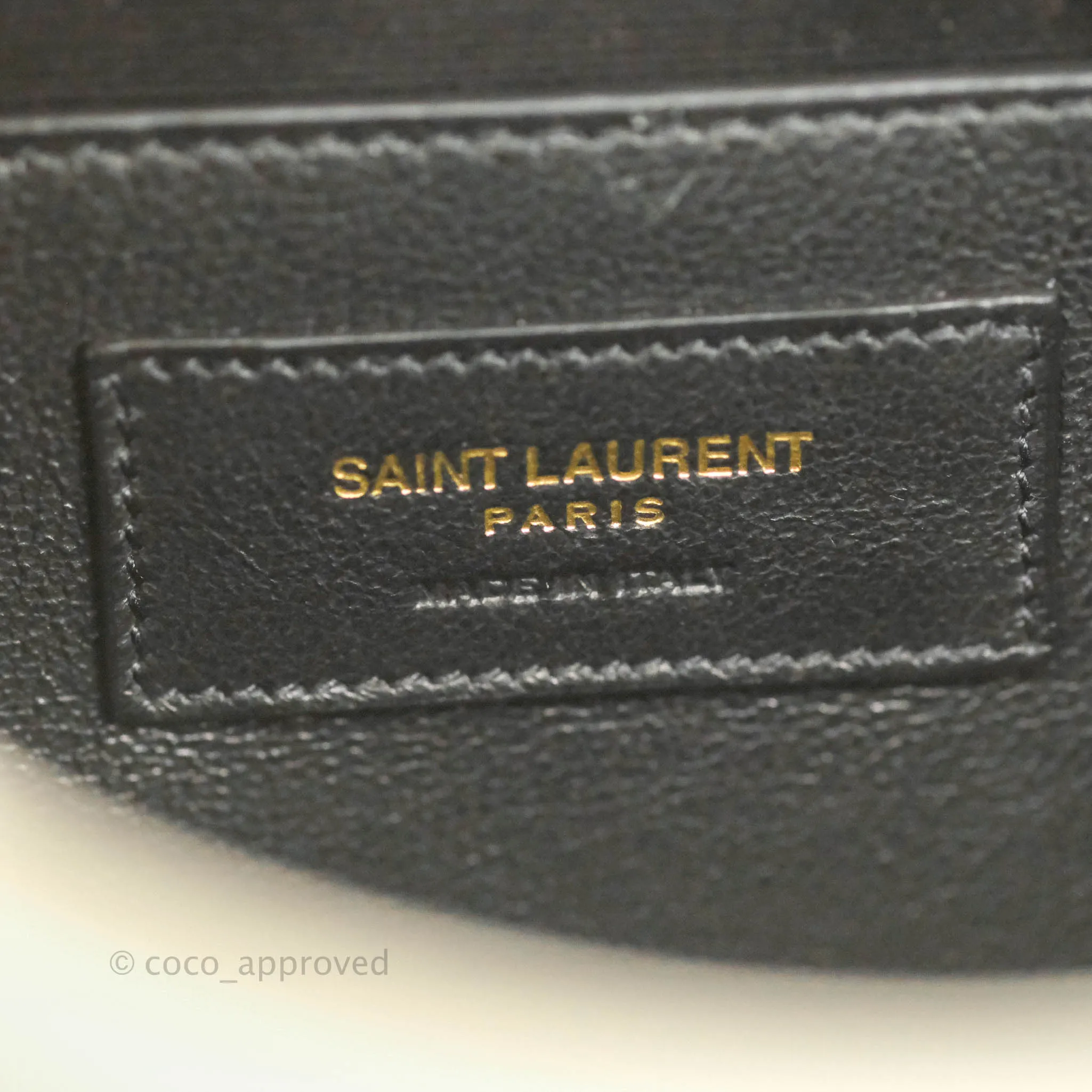 Saint Laurent Niki Baby Chain Bag Blanc Vintage Lambskin Gold Hardware