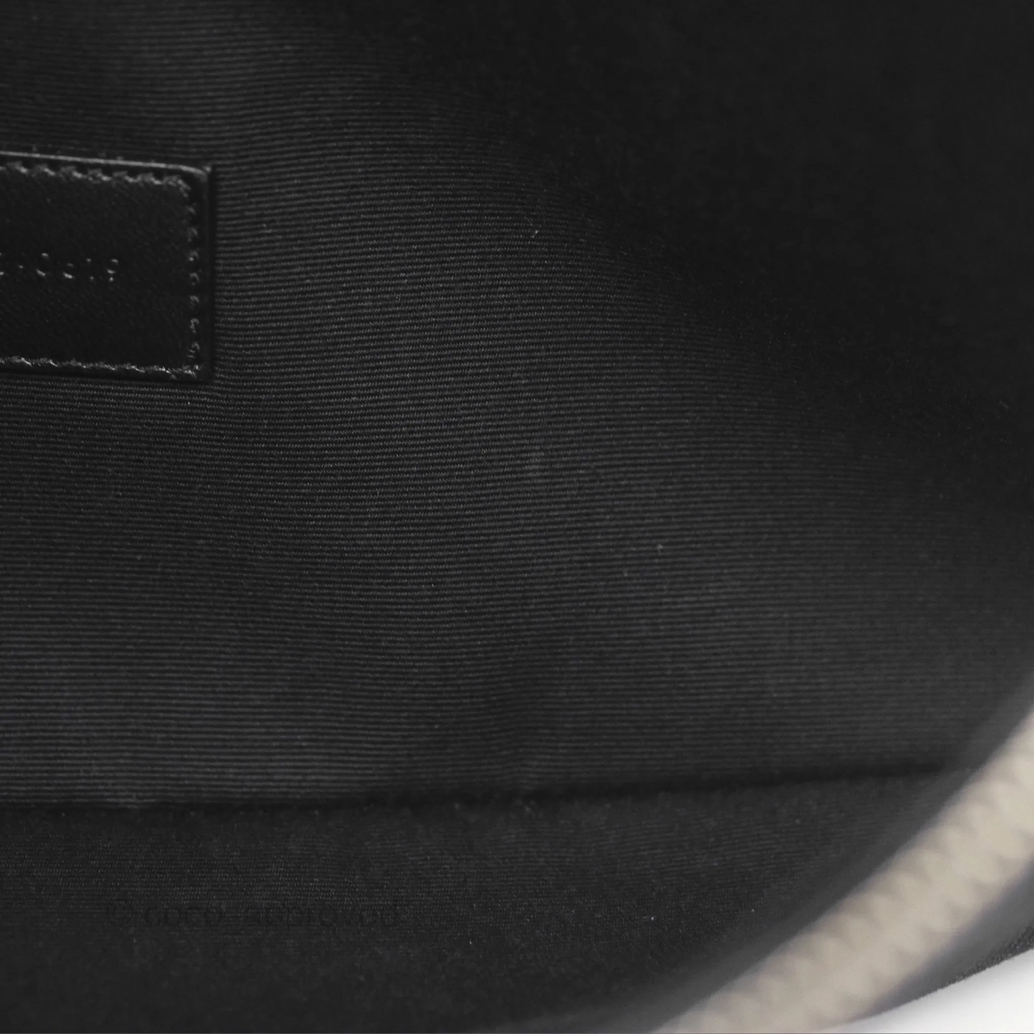 Saint Laurent Rive Gauche Zippered Pouch Black Canvas
