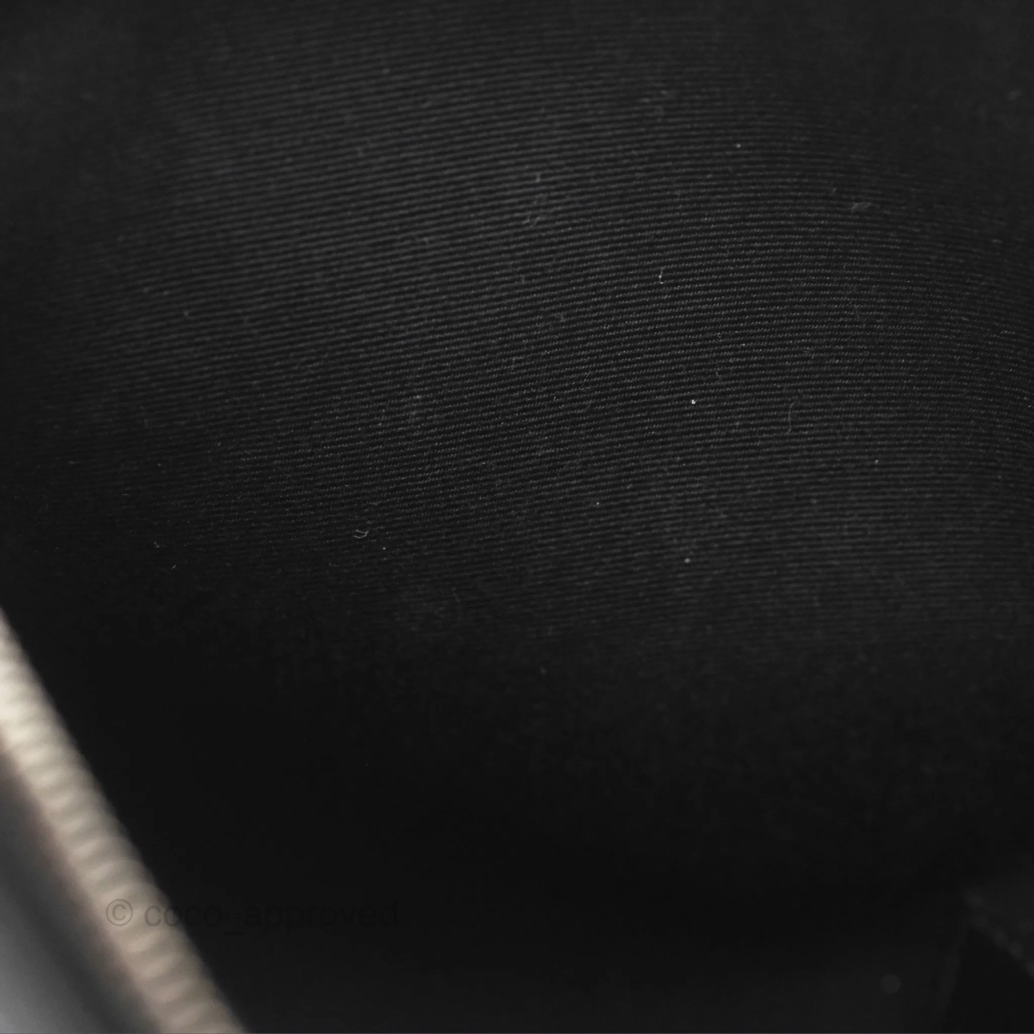 Saint Laurent Rive Gauche Zippered Pouch Black Canvas