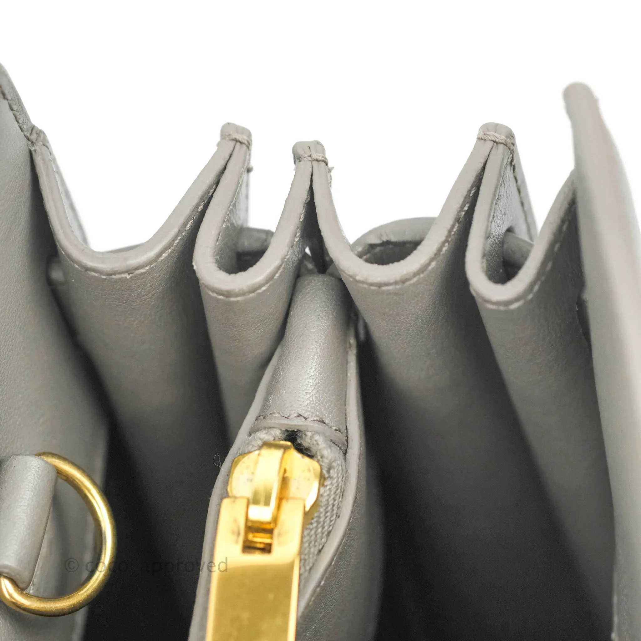 Saint Laurent Sac De Jour Grey Calfskin Baby