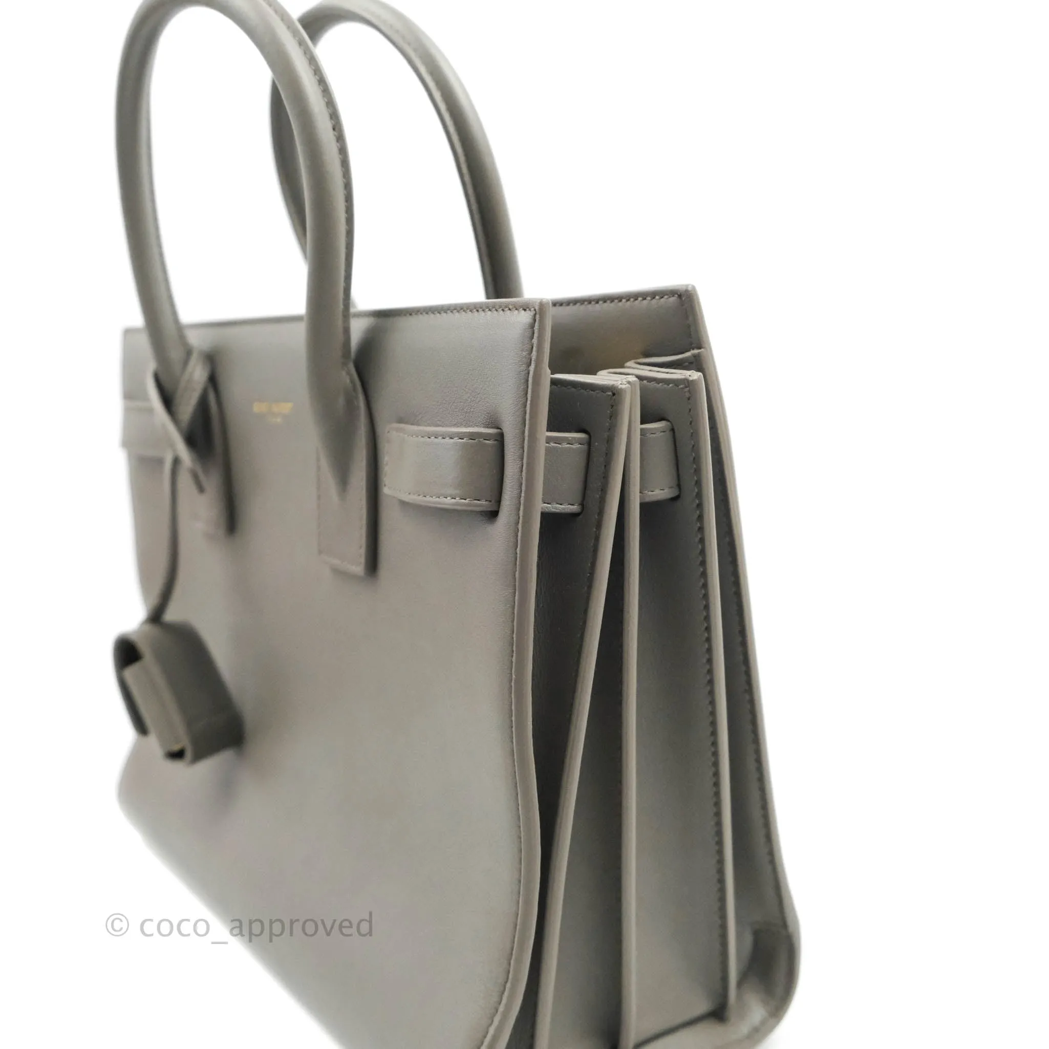 Saint Laurent Sac De Jour Grey Calfskin Baby