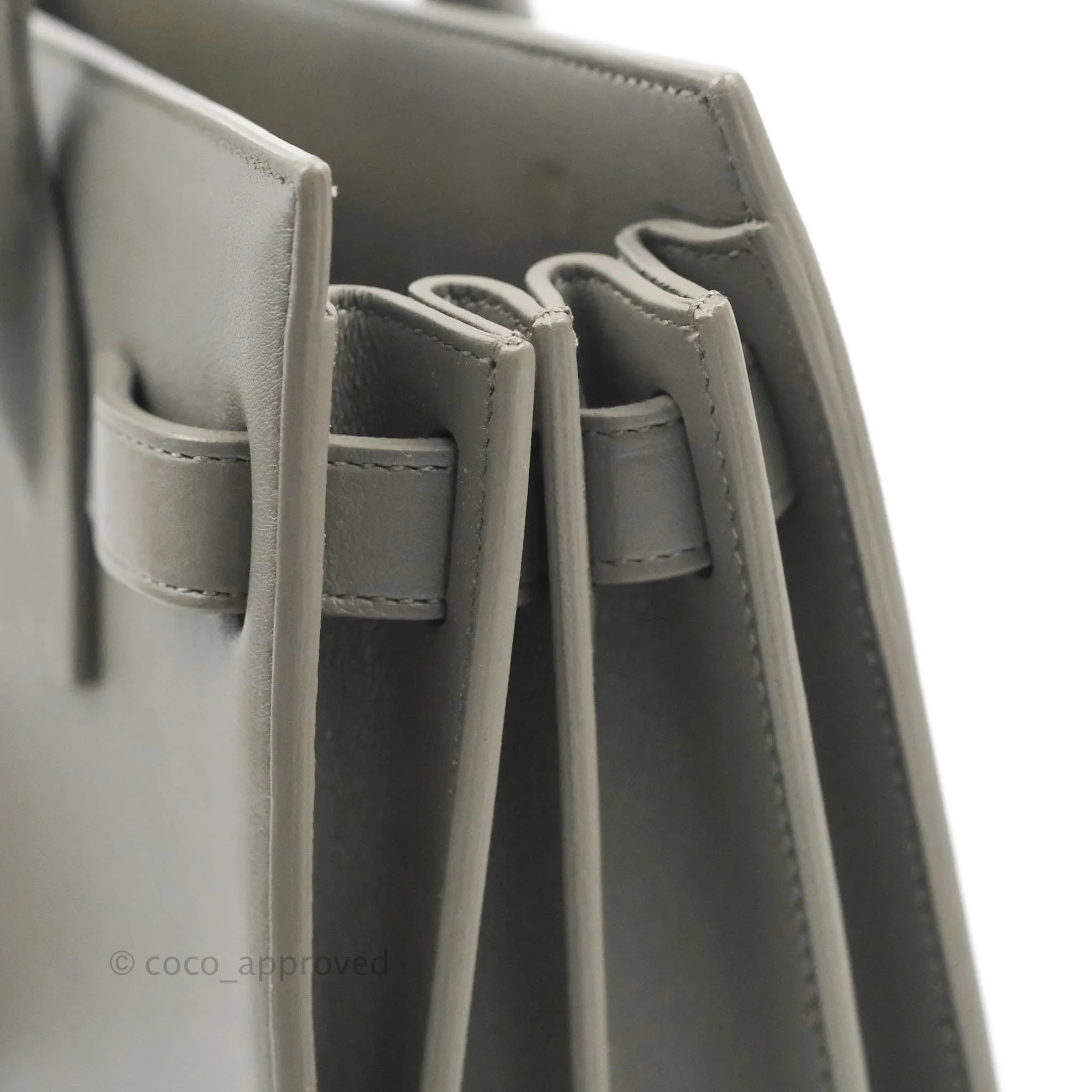 Saint Laurent Sac De Jour Grey Calfskin Baby