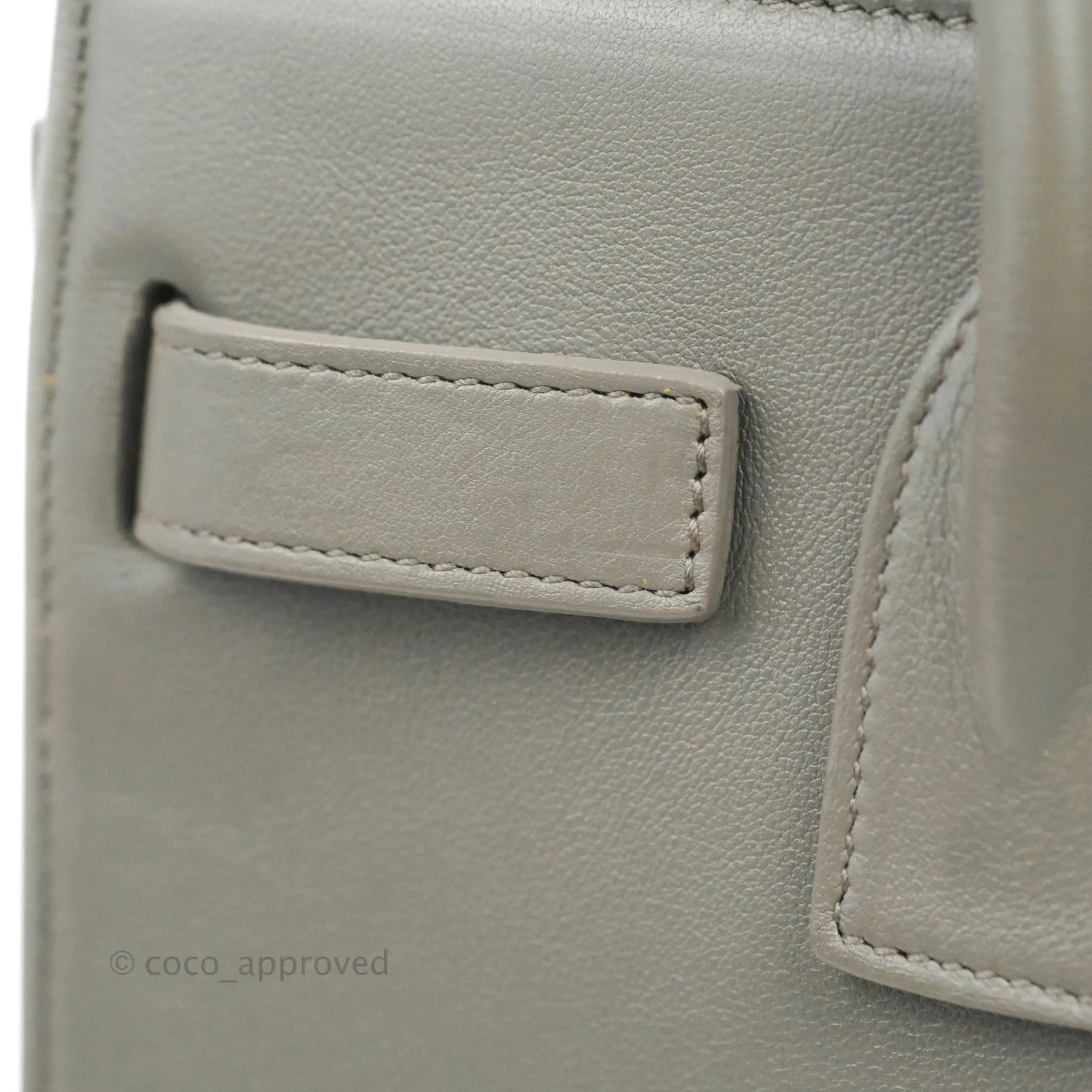 Saint Laurent Sac De Jour Grey Calfskin Baby