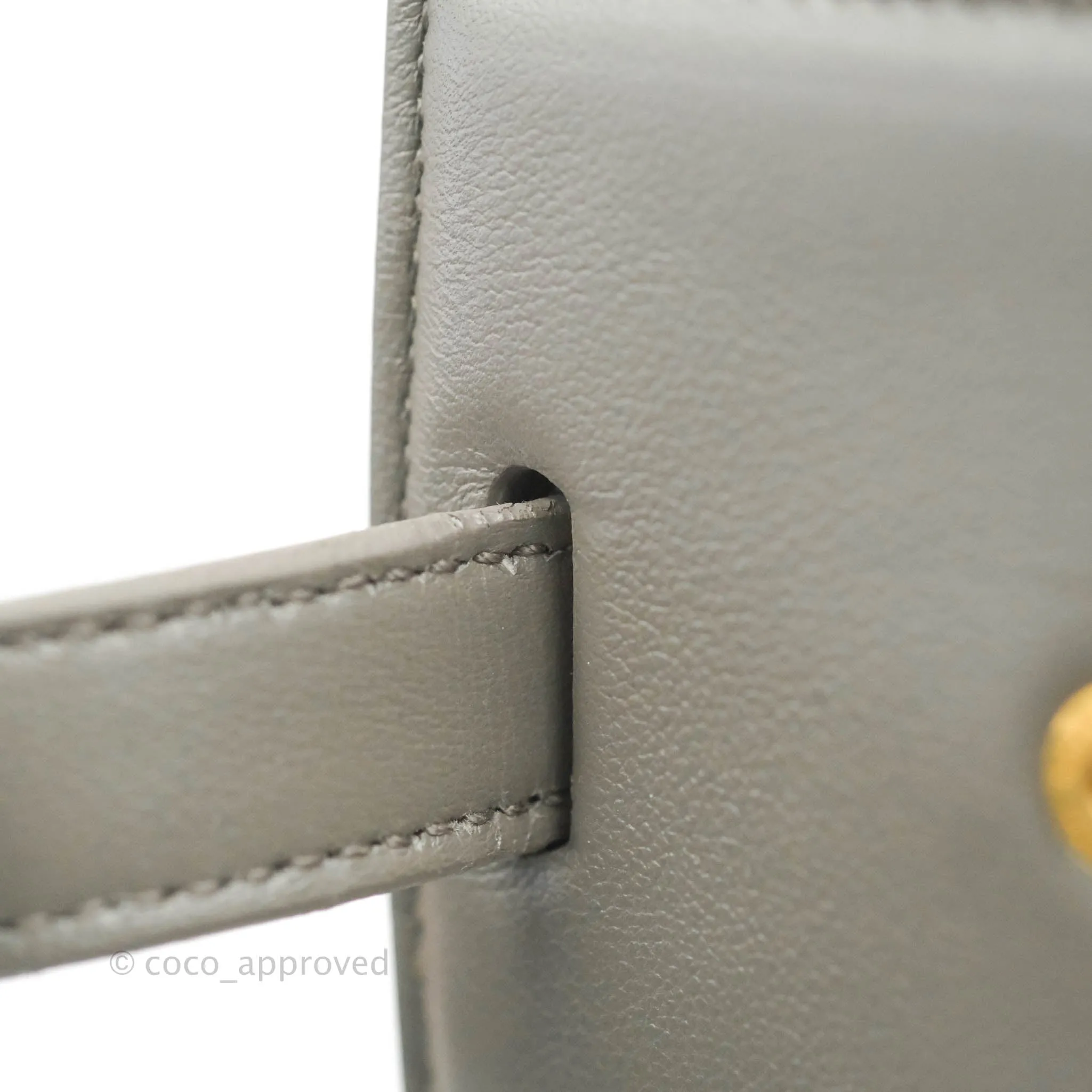 Saint Laurent Sac De Jour Grey Calfskin Baby