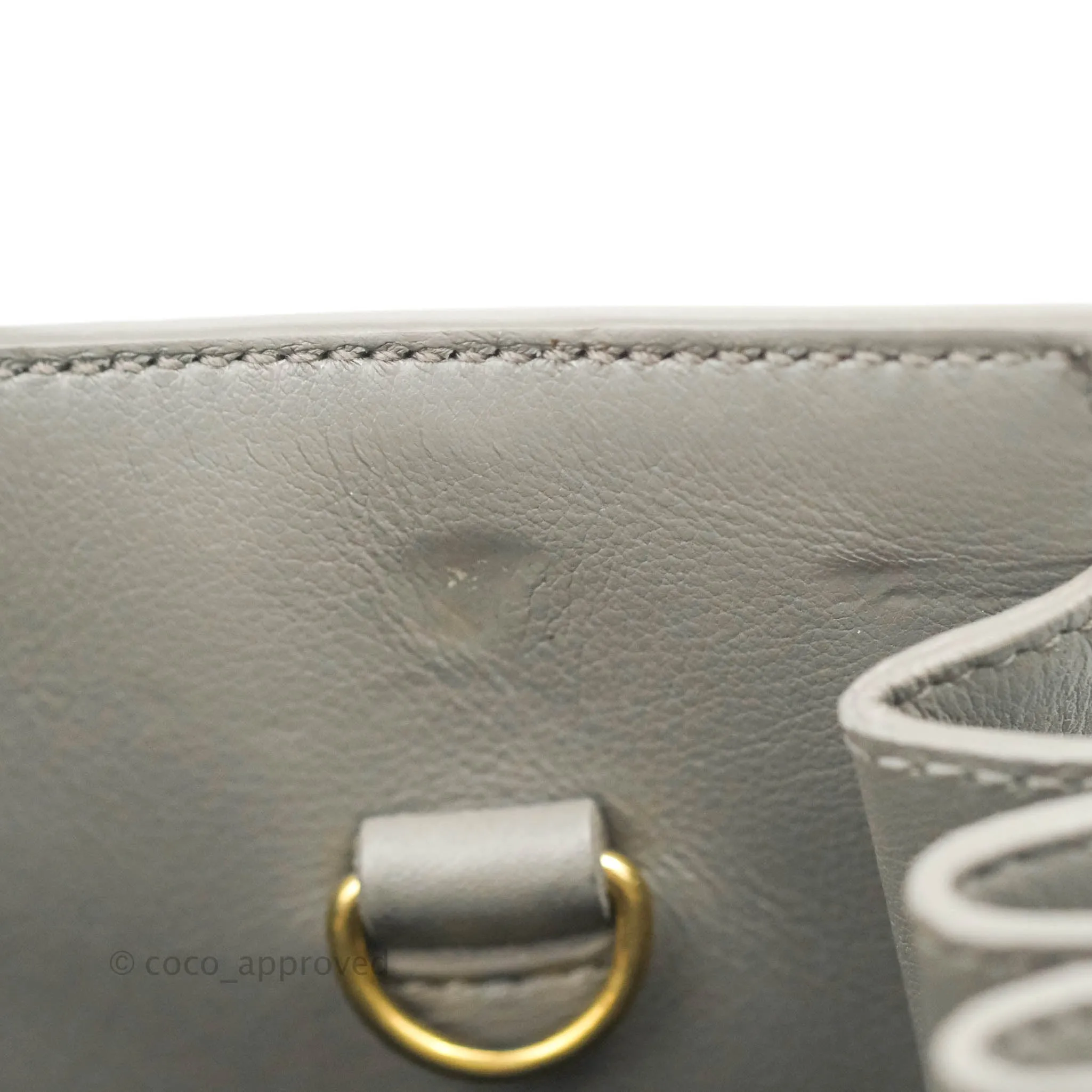 Saint Laurent Sac De Jour Grey Calfskin Baby
