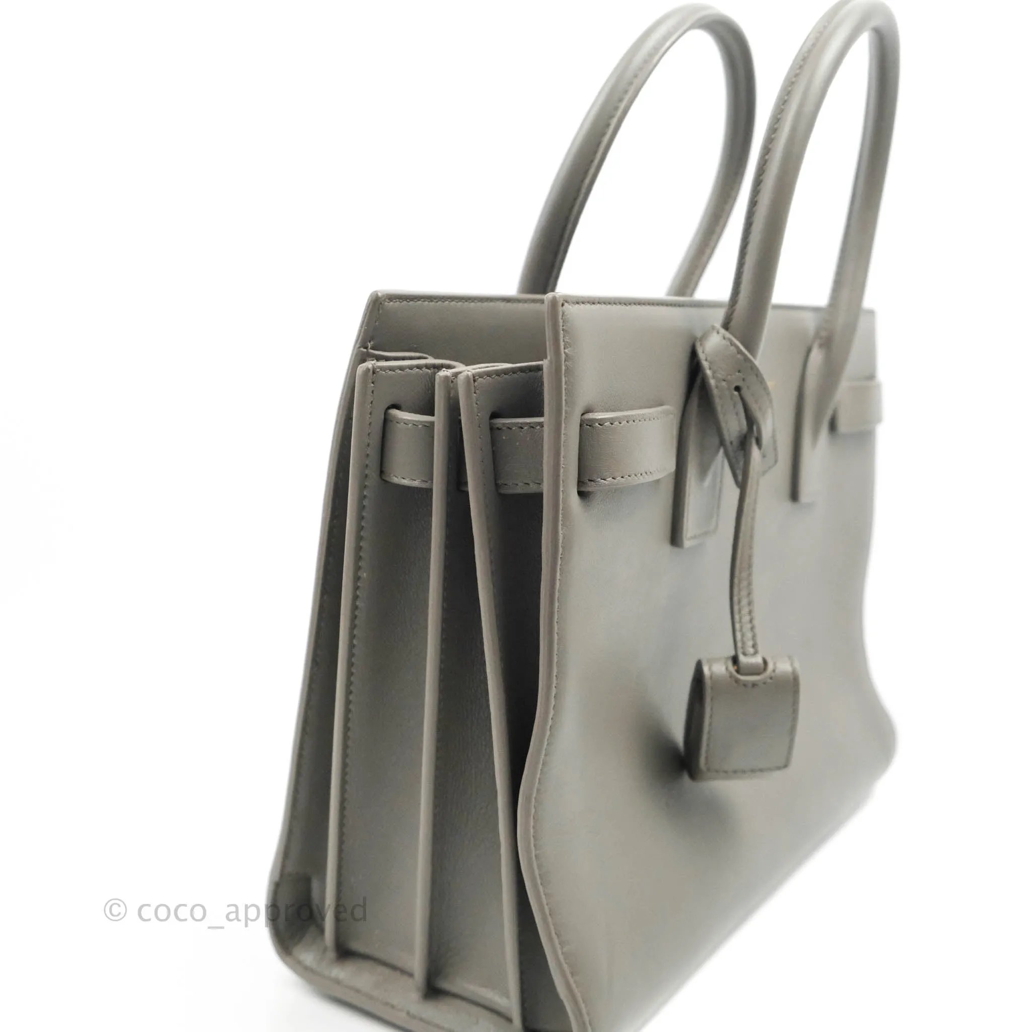 Saint Laurent Sac De Jour Grey Calfskin Baby
