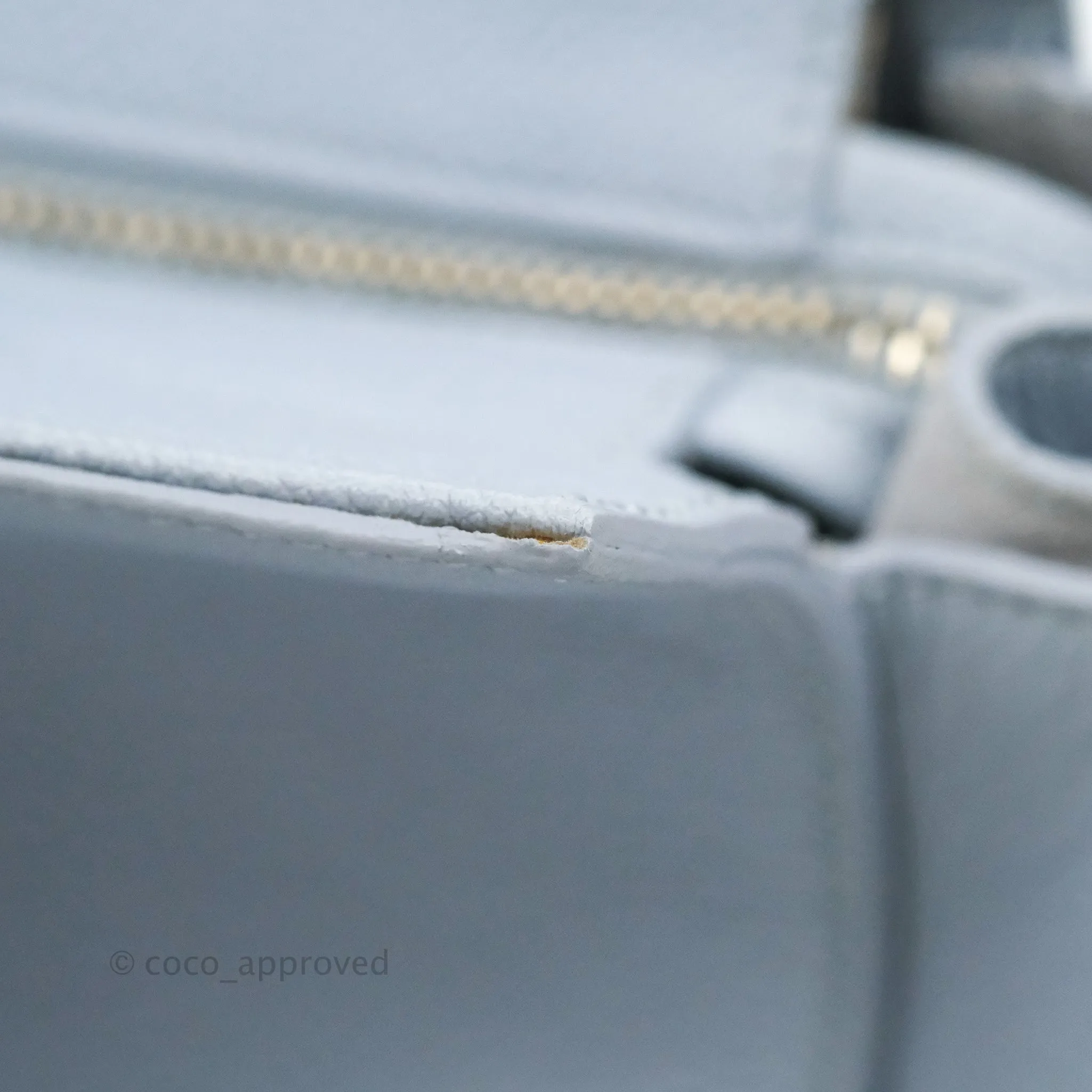 Saint Laurent Small Cabas Rive Gauche Bag Grained Calfskin Baby Blue Silver Hardware