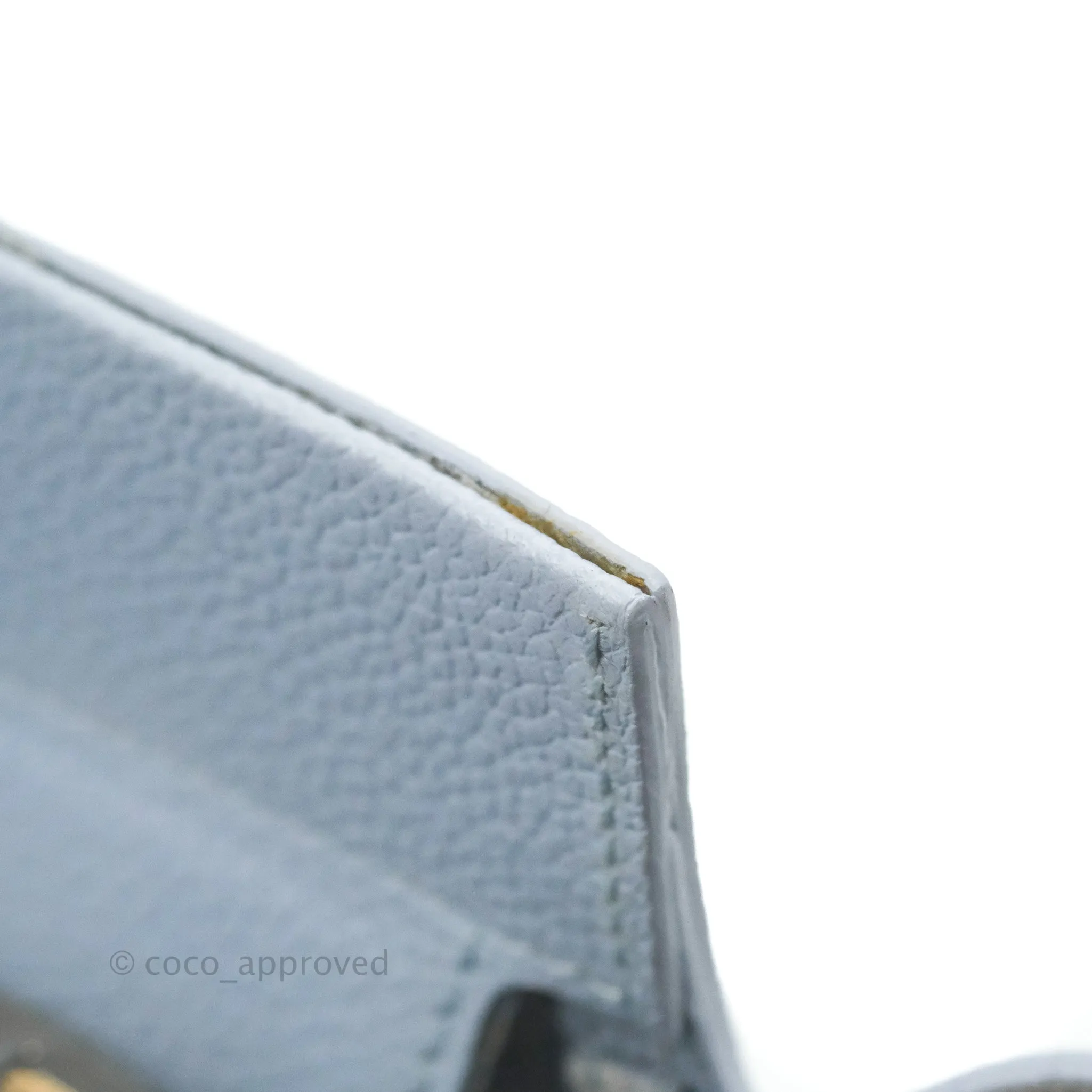Saint Laurent Small Cabas Rive Gauche Bag Grained Calfskin Baby Blue Silver Hardware