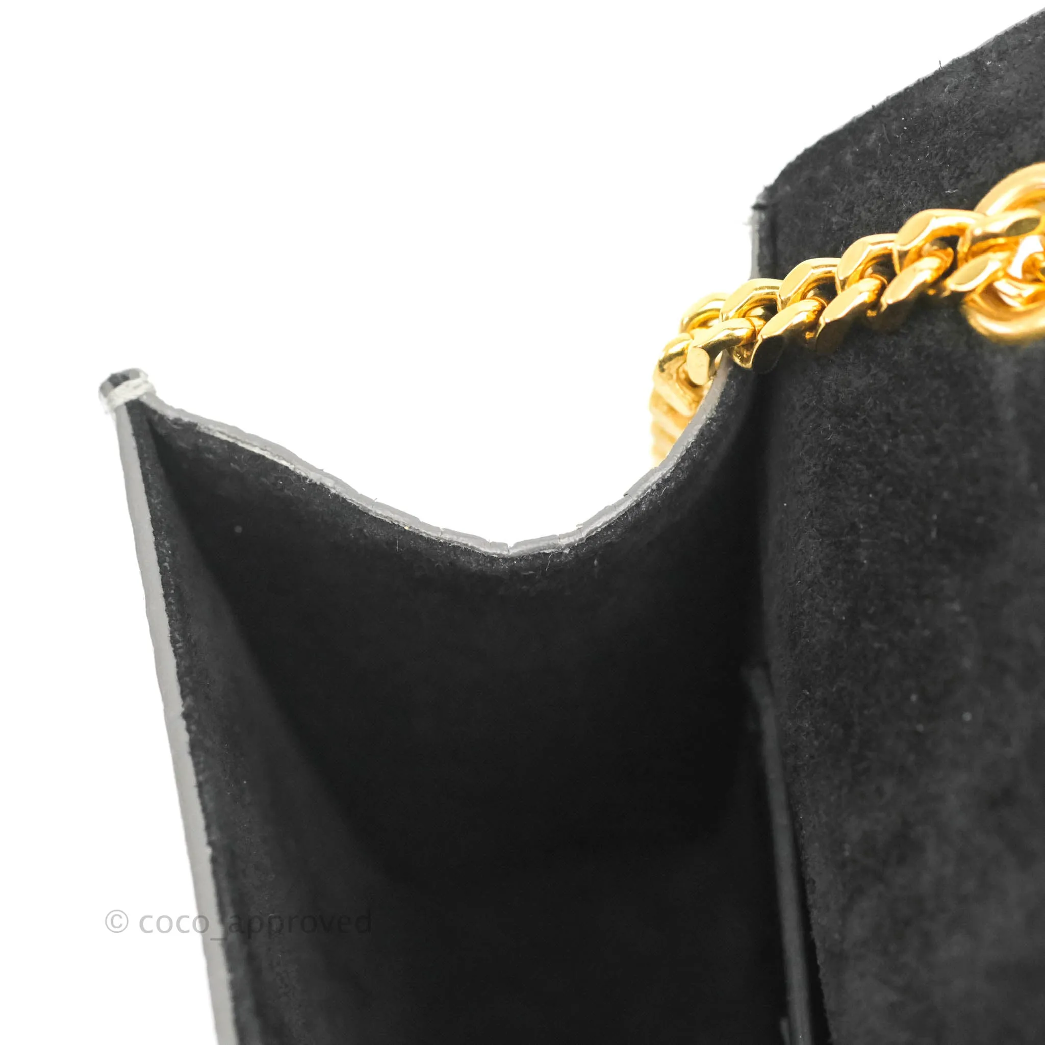 Saint Laurent Small Kate Bag Silver Python-Effect Gold Hardware