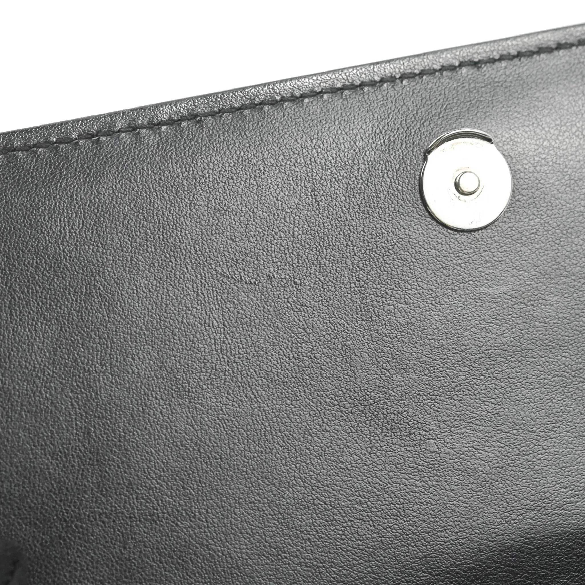Saint Laurent Small Kate Marbled Stain Chain Bag Black Ruthenium Hardware