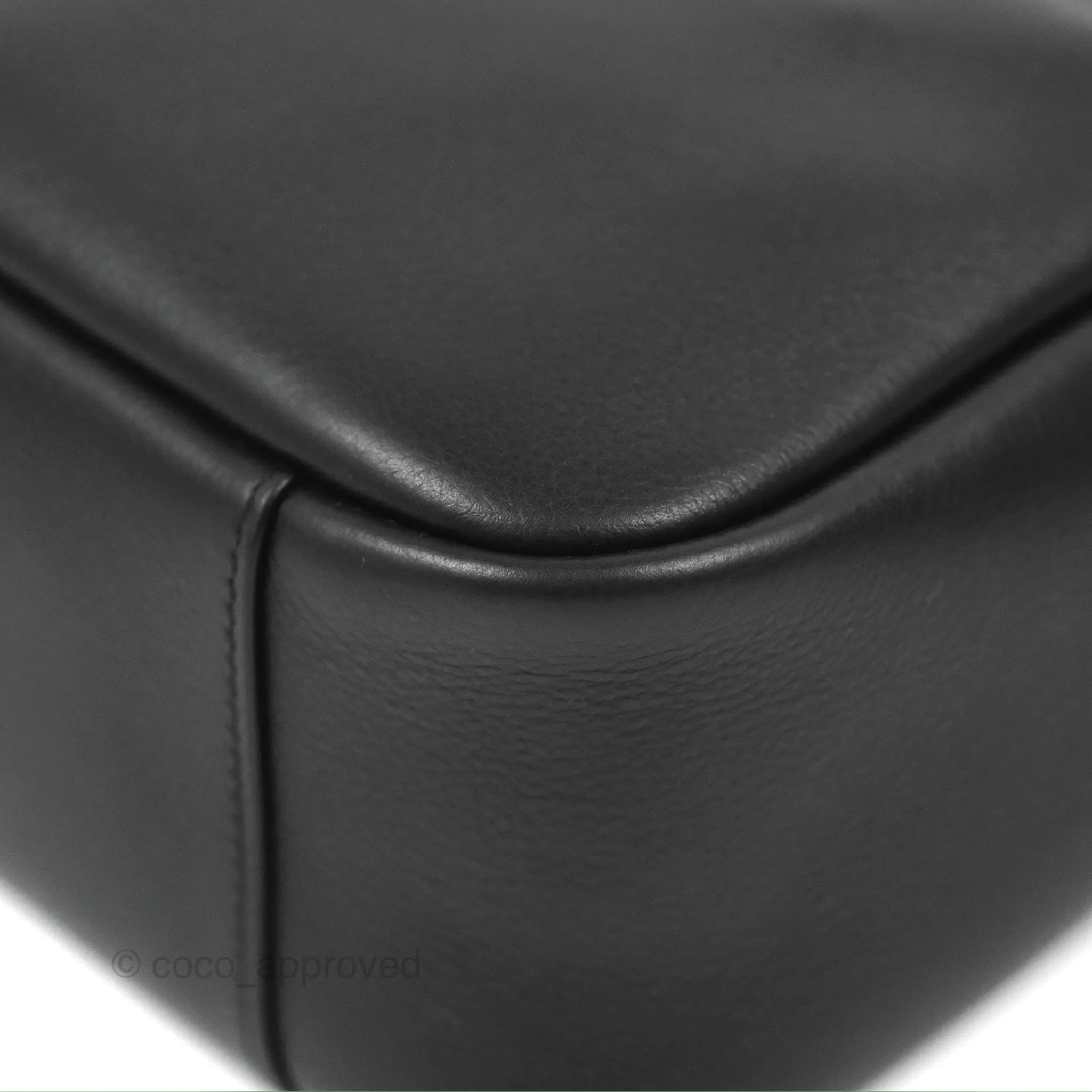 Saint Laurent Small 'Le 5 a 7' Hobo Bag Black Grained Leather