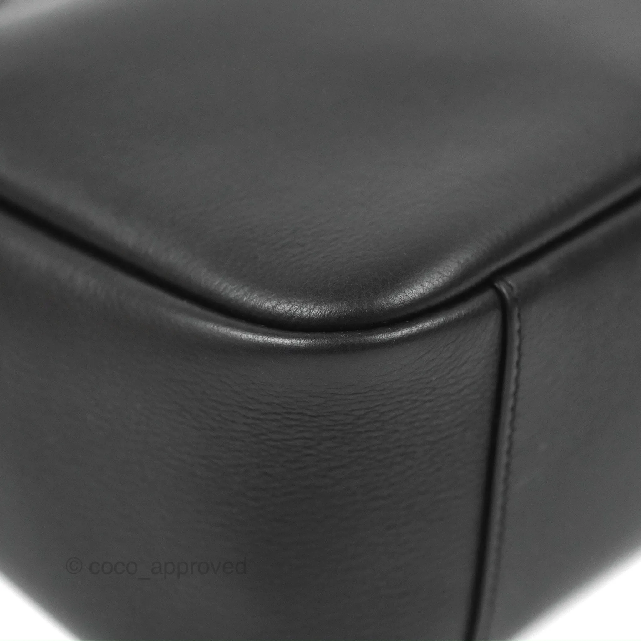 Saint Laurent Small 'Le 5 a 7' Hobo Bag Black Grained Leather