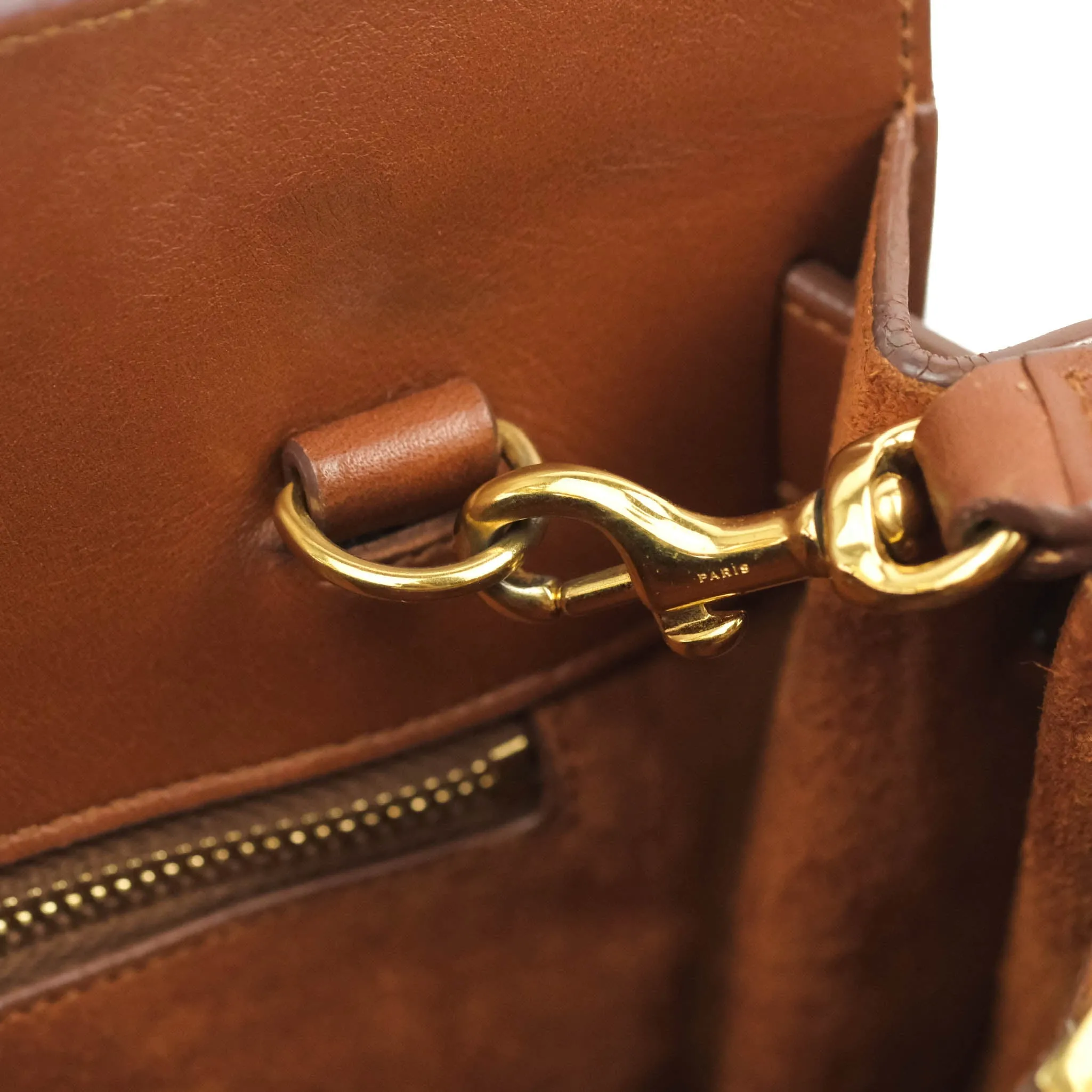 Saint Laurent Small Sac de Jour Bag Brown Calfskin Gold Hardware