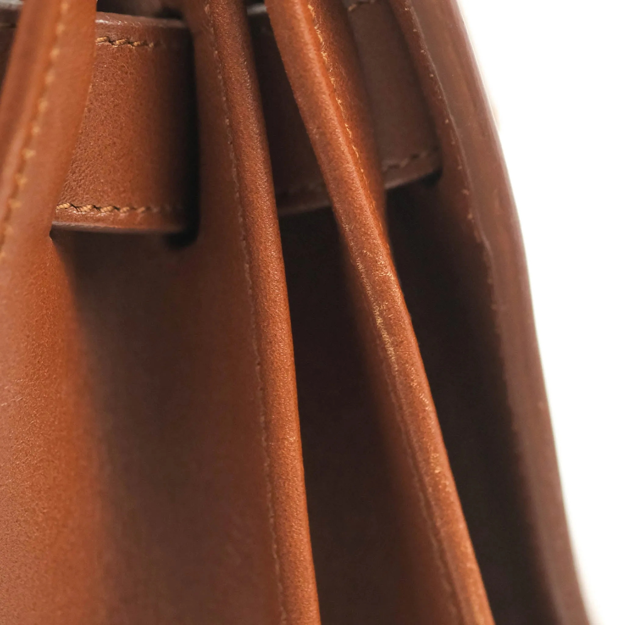 Saint Laurent Small Sac de Jour Bag Brown Calfskin Gold Hardware