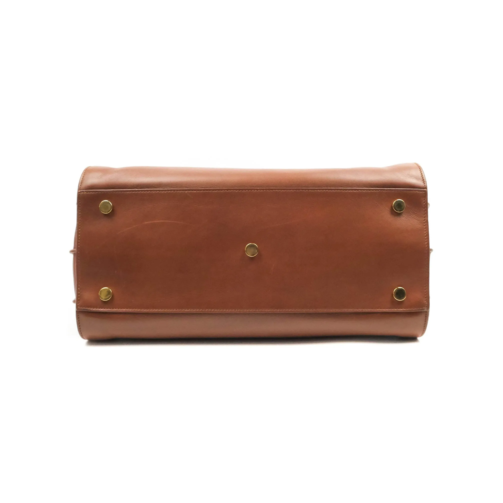 Saint Laurent Small Sac de Jour Bag Brown Calfskin Gold Hardware