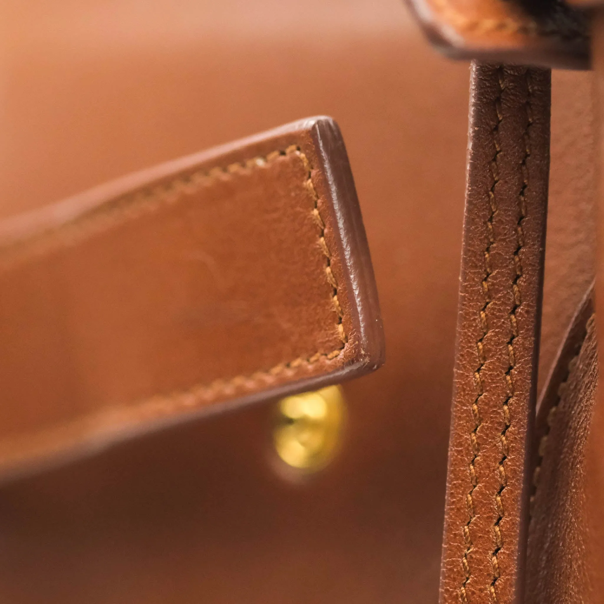 Saint Laurent Small Sac de Jour Bag Brown Calfskin Gold Hardware