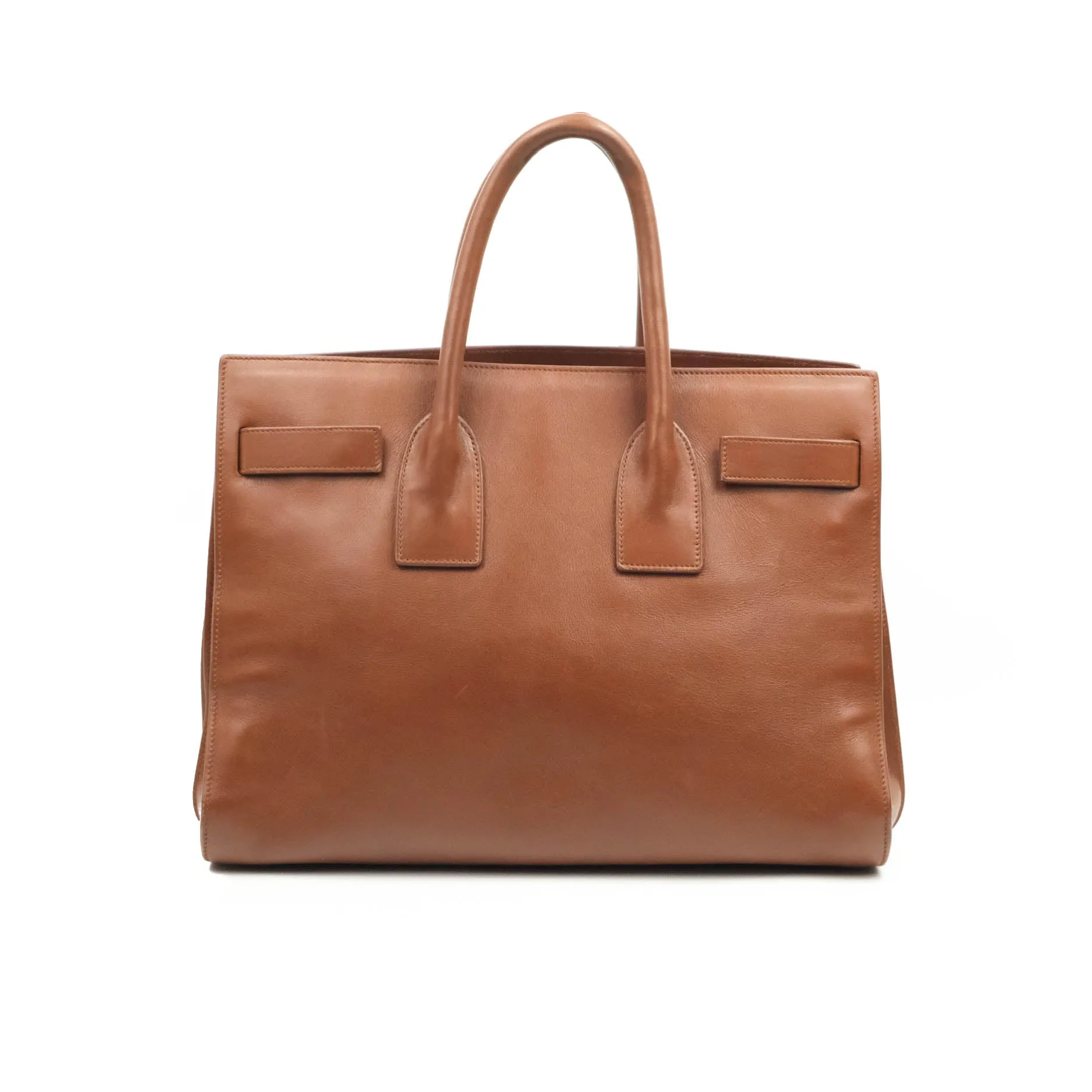 Saint Laurent Small Sac de Jour Bag Brown Calfskin Gold Hardware