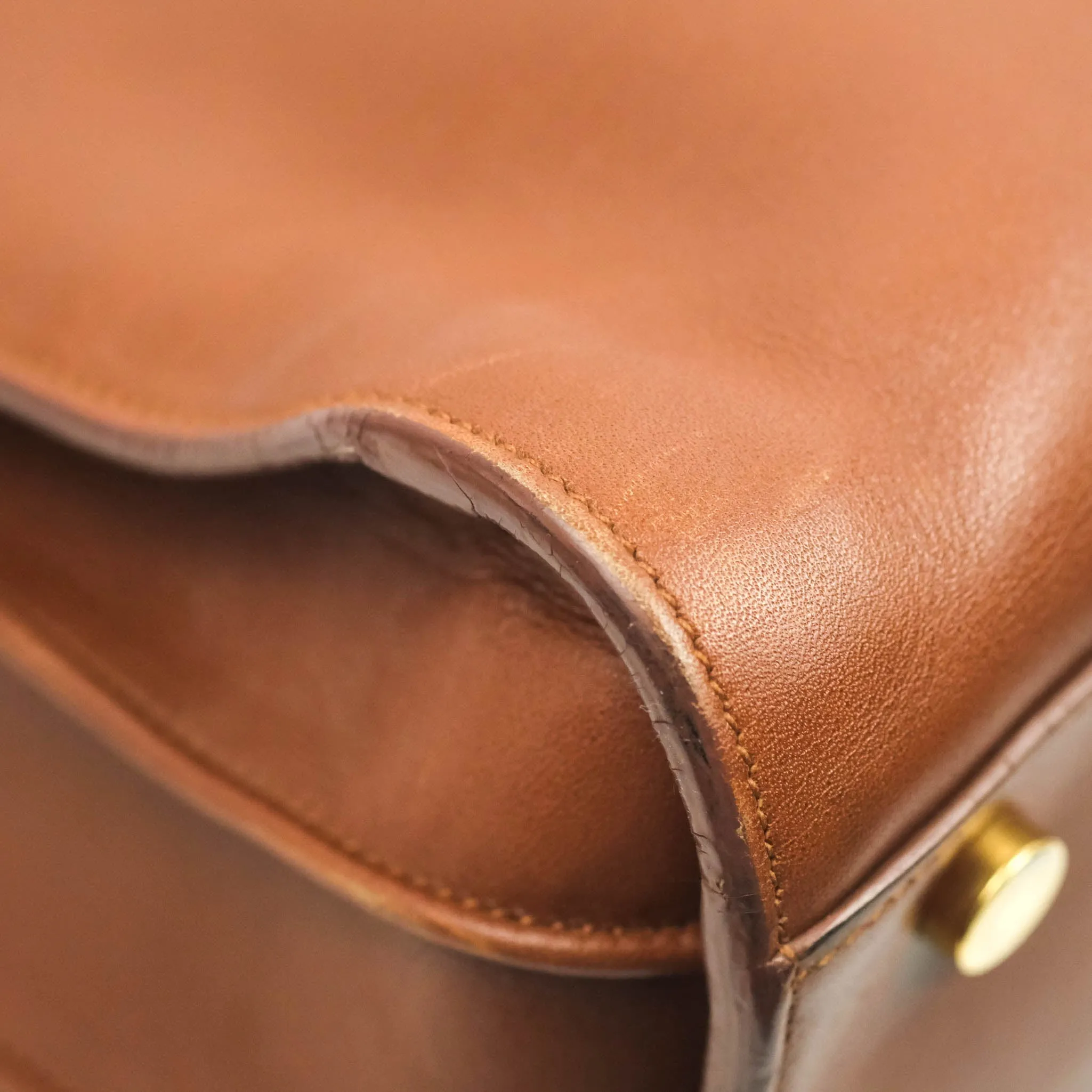 Saint Laurent Small Sac de Jour Bag Brown Calfskin Gold Hardware