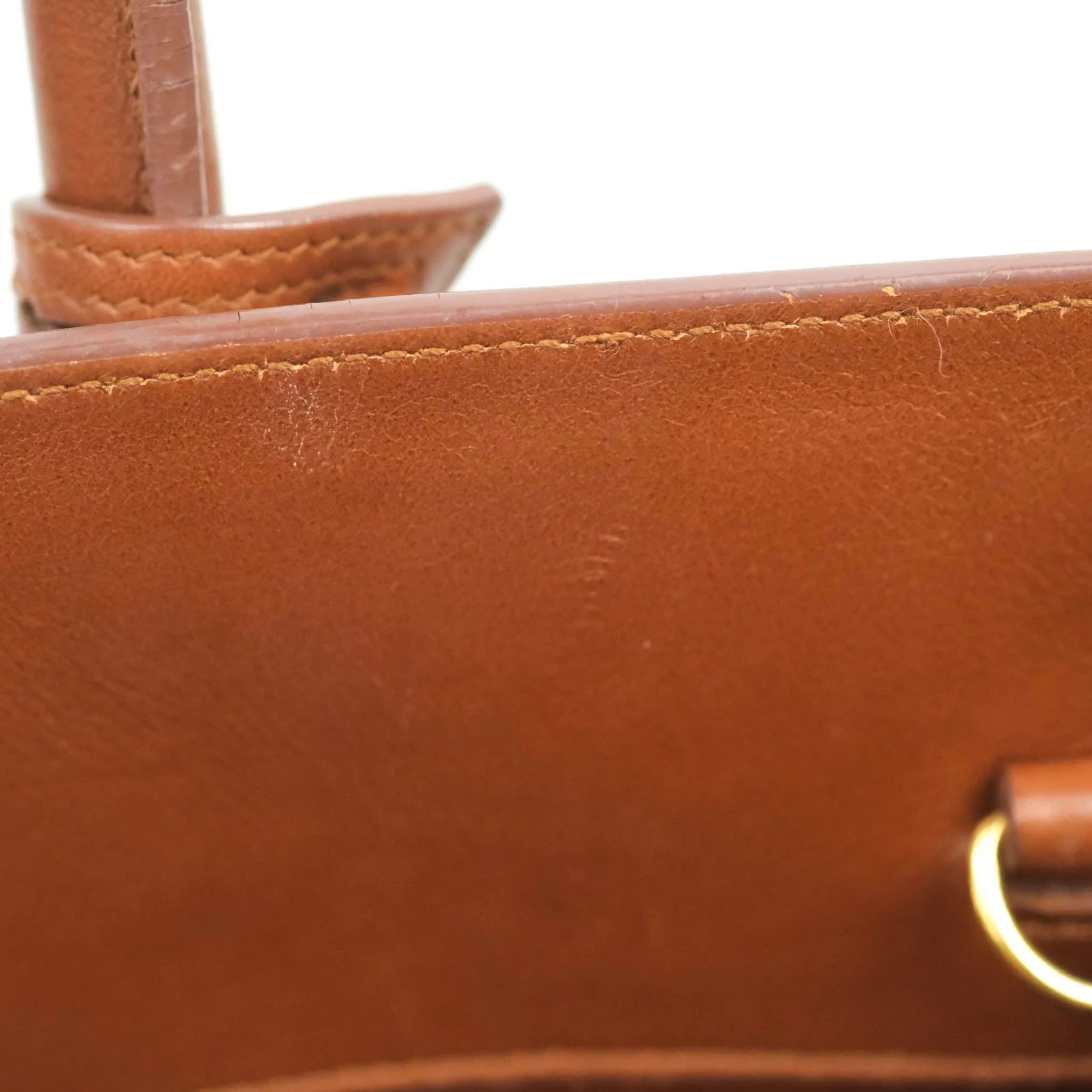 Saint Laurent Small Sac de Jour Bag Brown Calfskin Gold Hardware