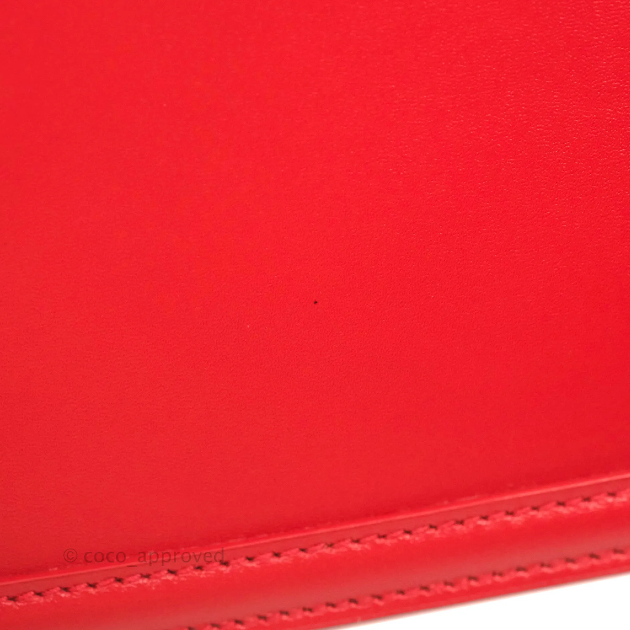 Saint Laurent Small Solferino Satchel Box Leather Eros Red
