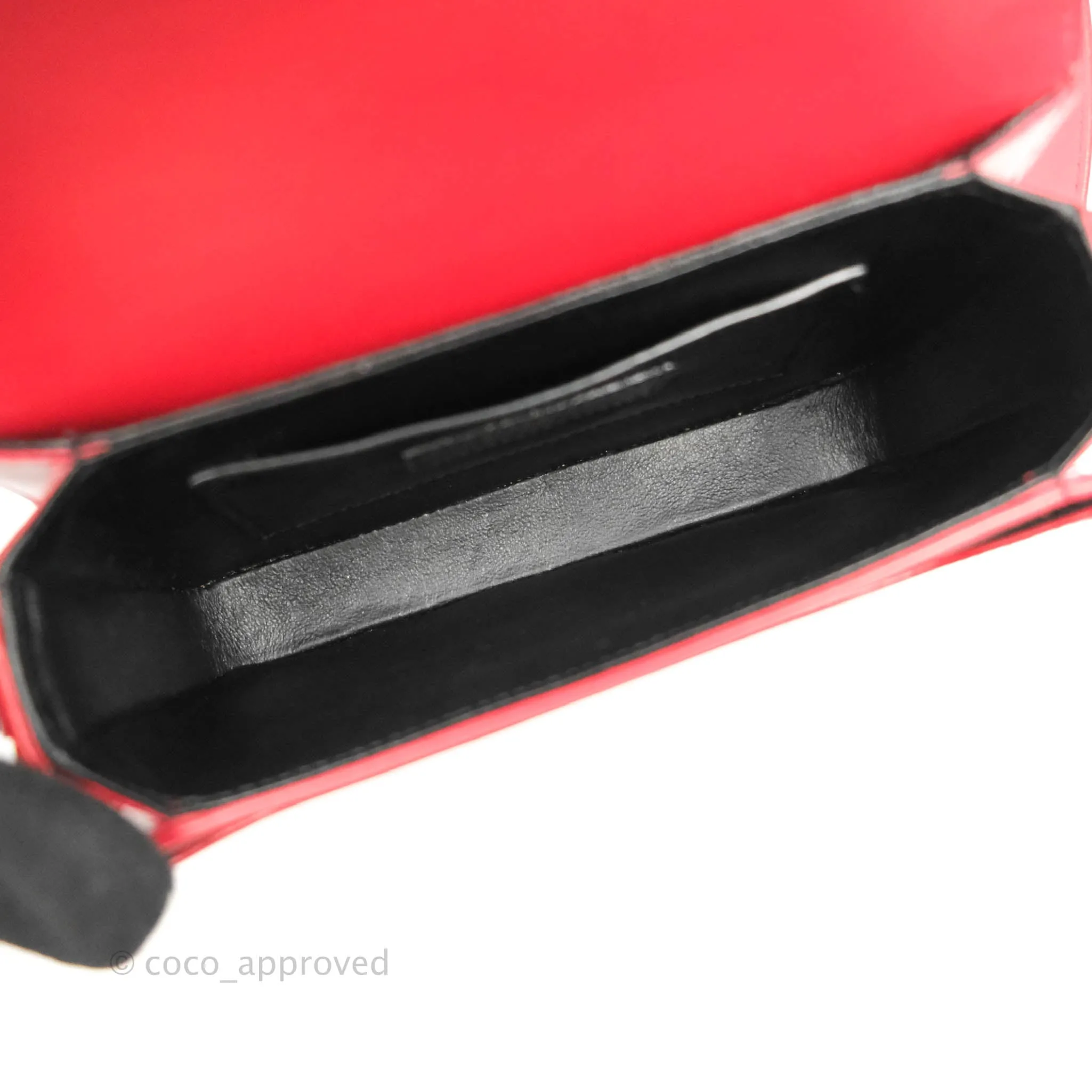 Saint Laurent Small Solferino Satchel Box Leather Eros Red