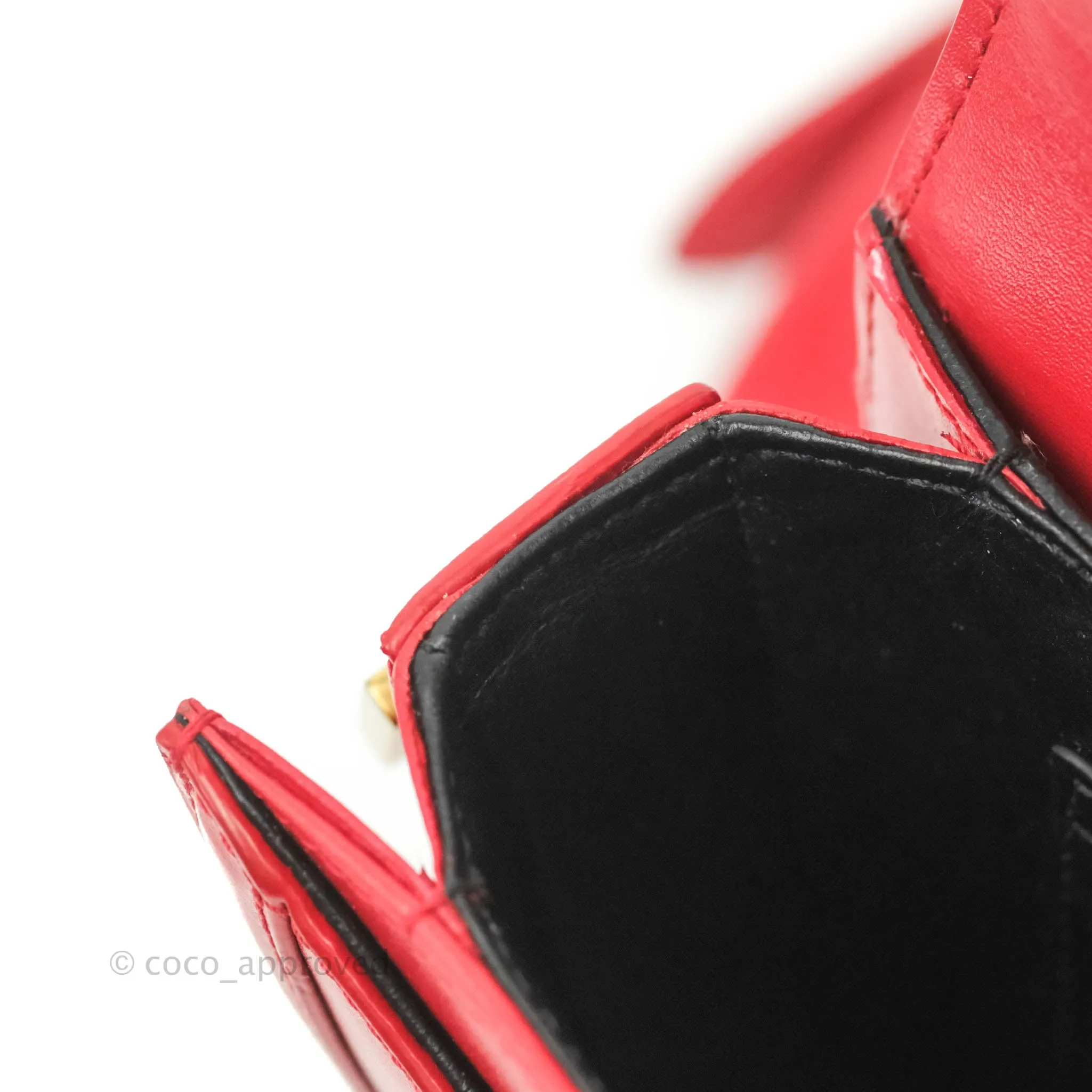 Saint Laurent Small Solferino Satchel Box Leather Eros Red