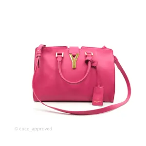 Saint Laurent Smooth Calfskin Small Y Ligne Cabas Pink