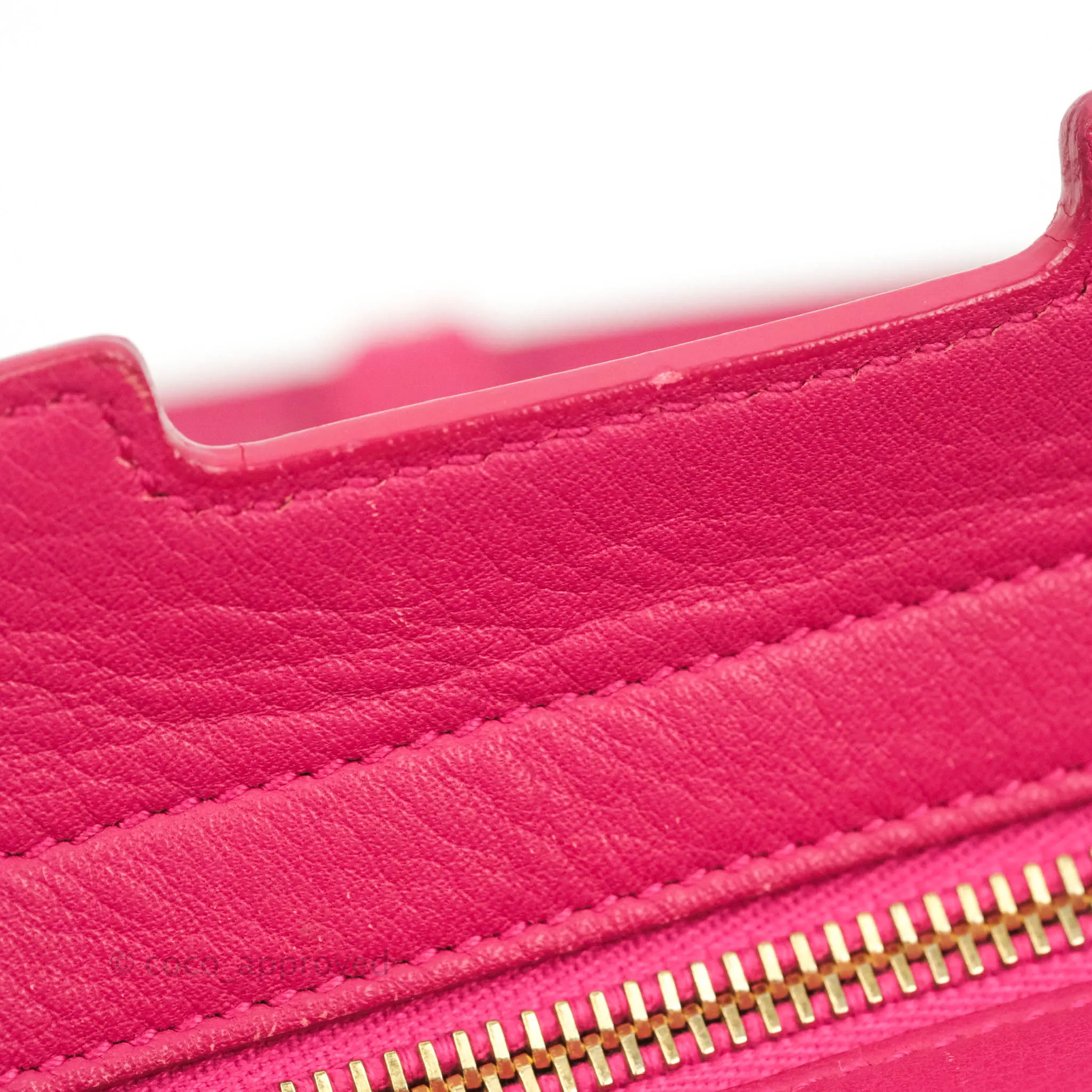 Saint Laurent Smooth Calfskin Small Y Ligne Cabas Pink