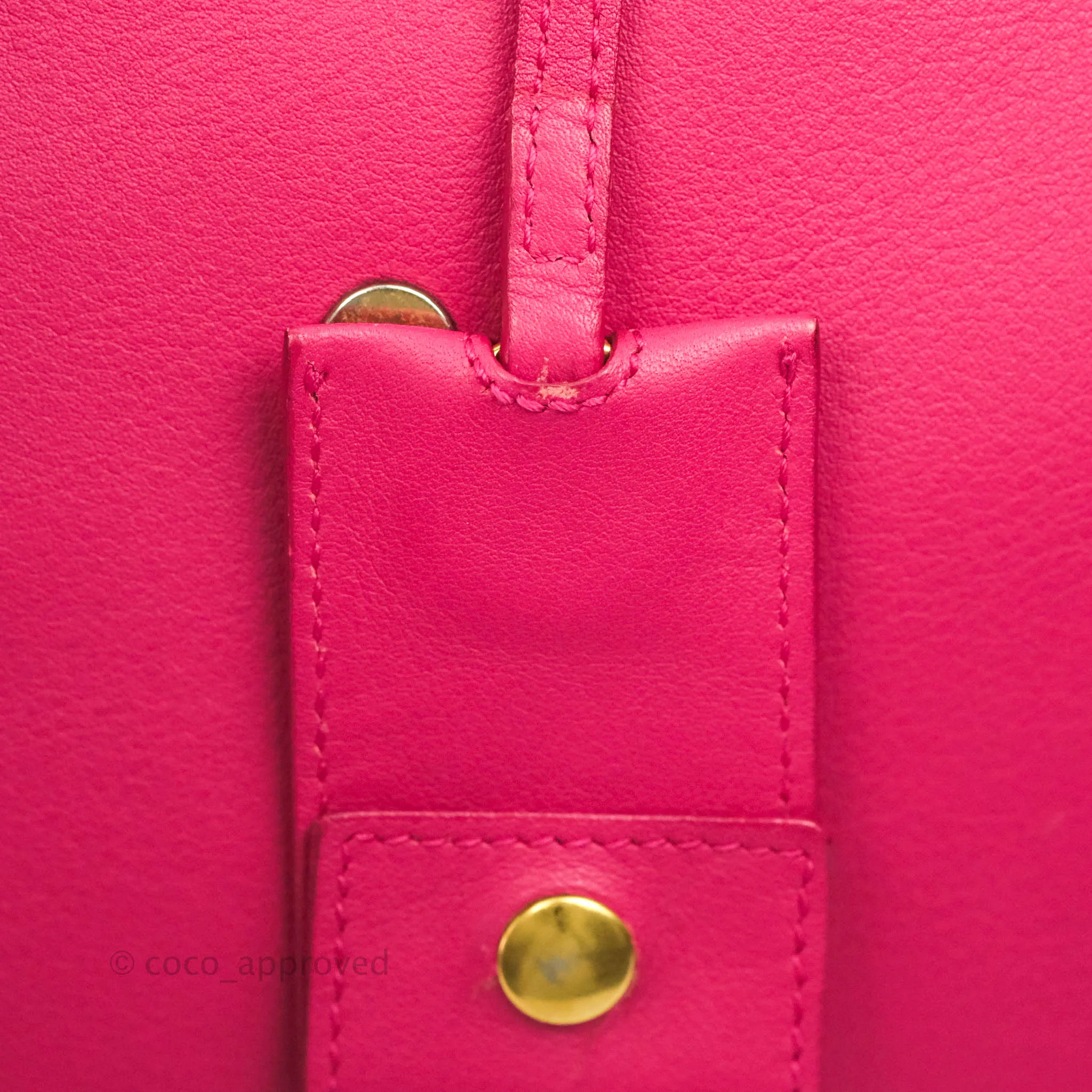 Saint Laurent Smooth Calfskin Small Y Ligne Cabas Pink