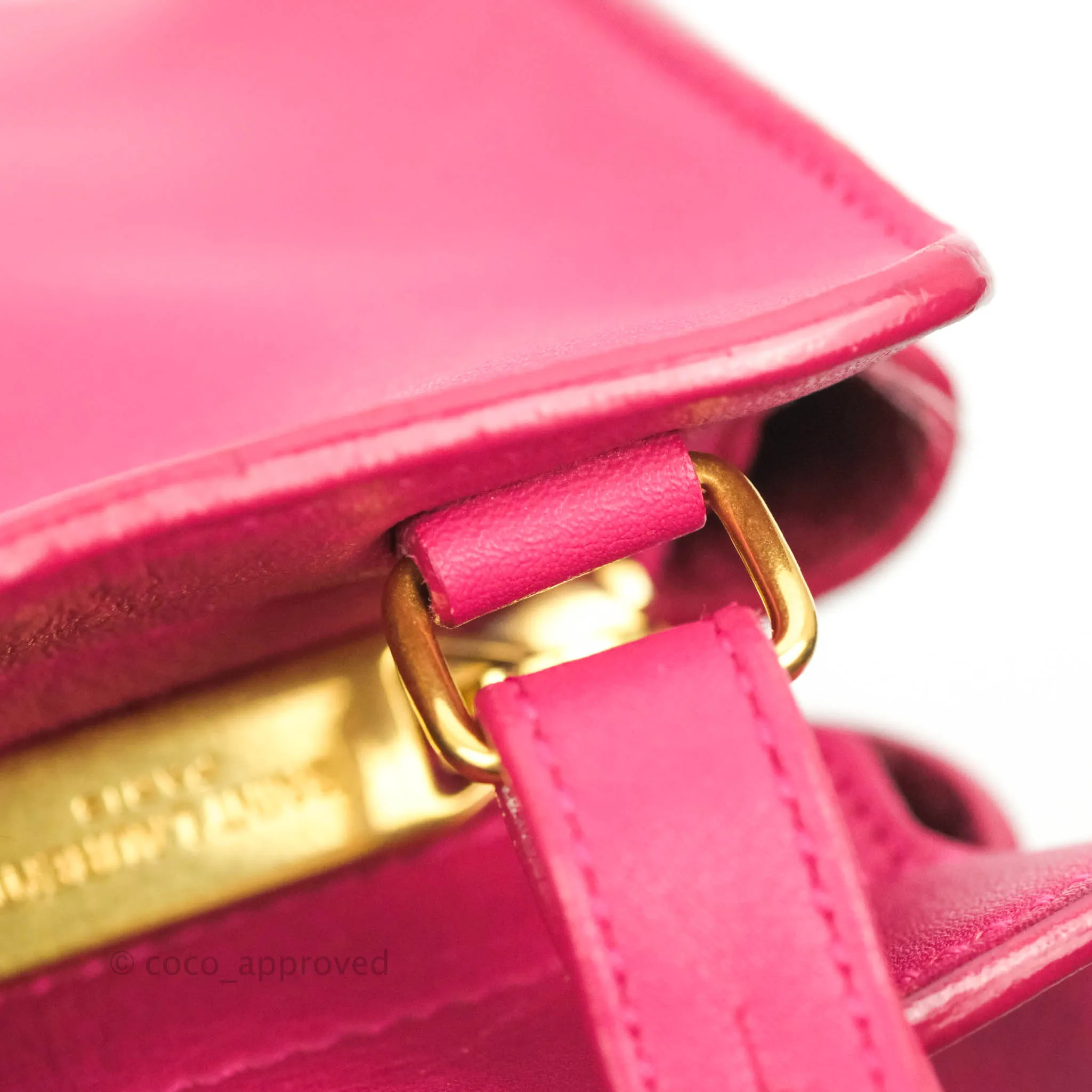 Saint Laurent Smooth Calfskin Small Y Ligne Cabas Pink