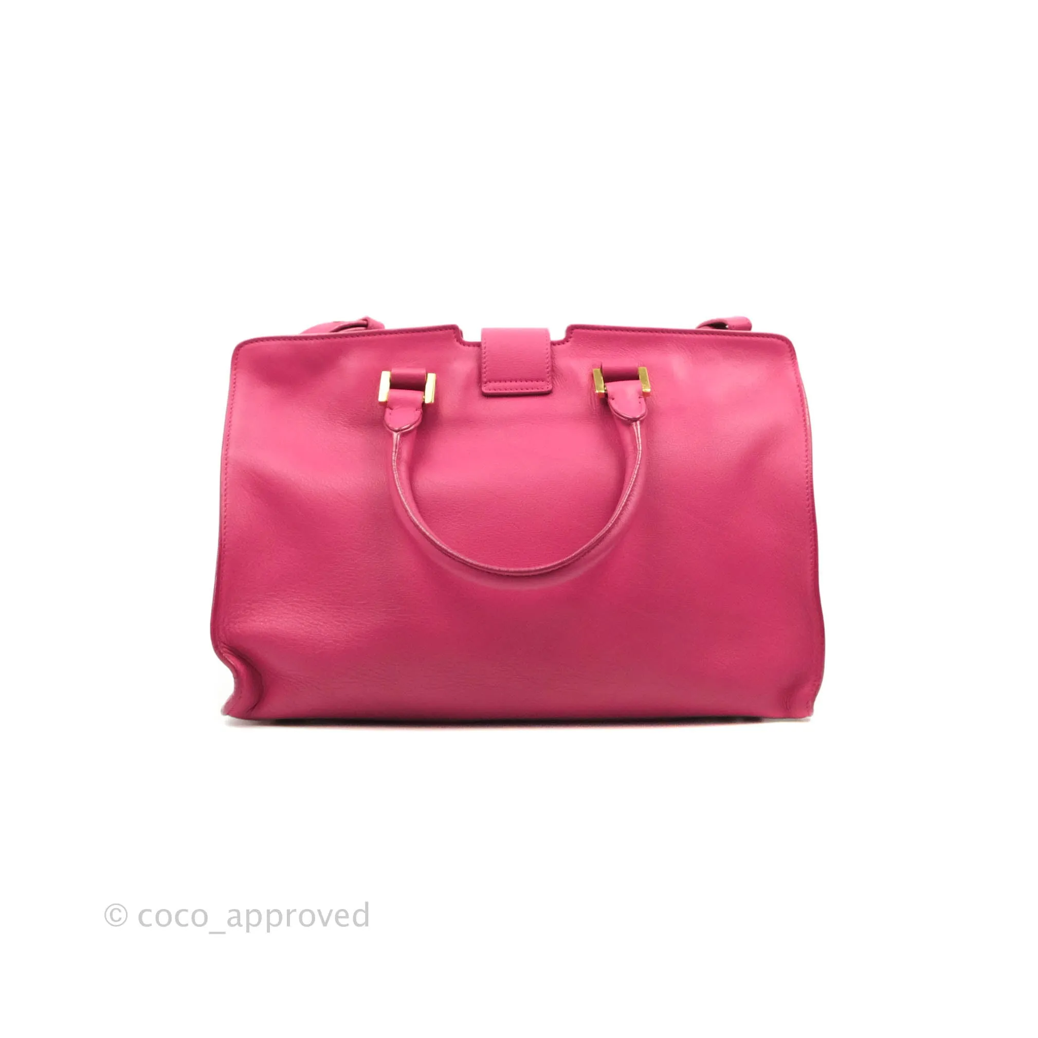 Saint Laurent Smooth Calfskin Small Y Ligne Cabas Pink