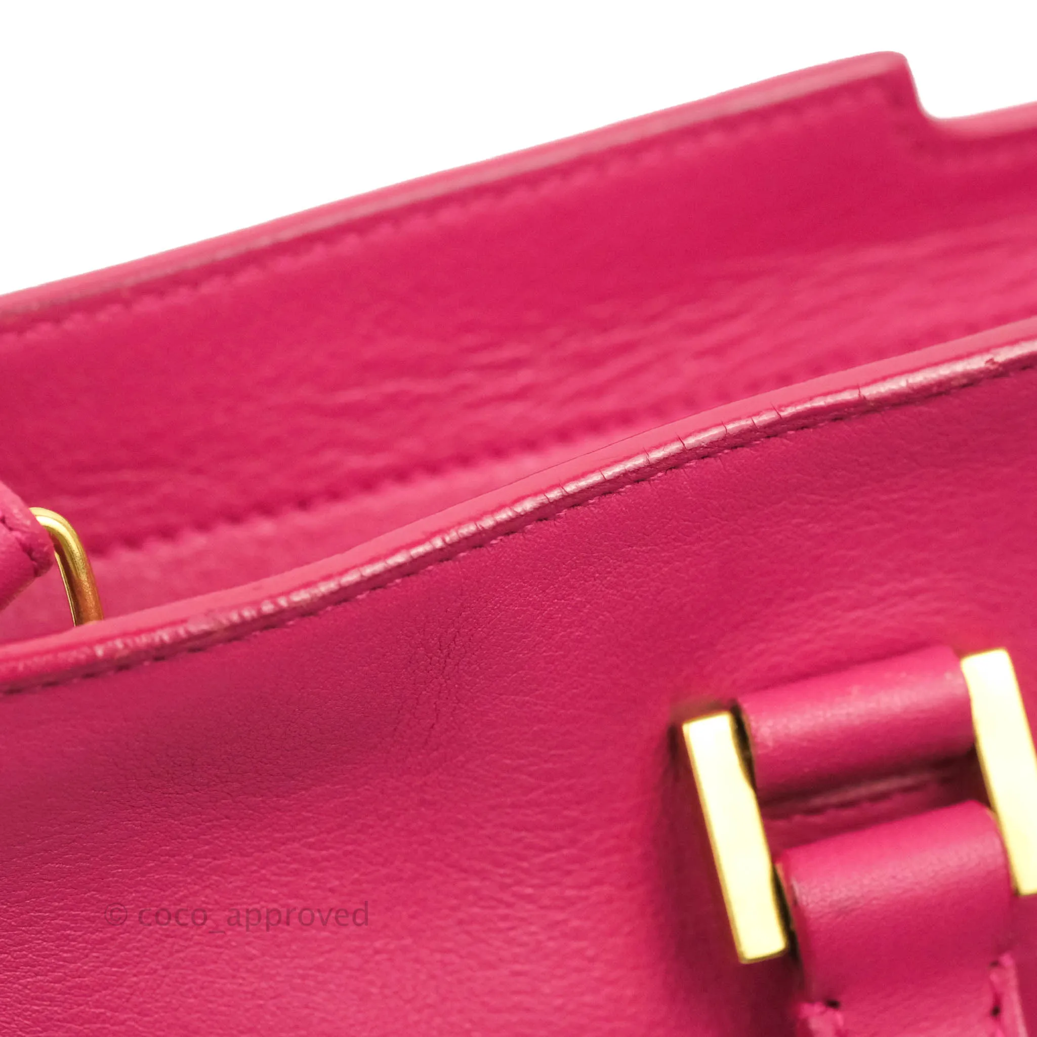 Saint Laurent Smooth Calfskin Small Y Ligne Cabas Pink