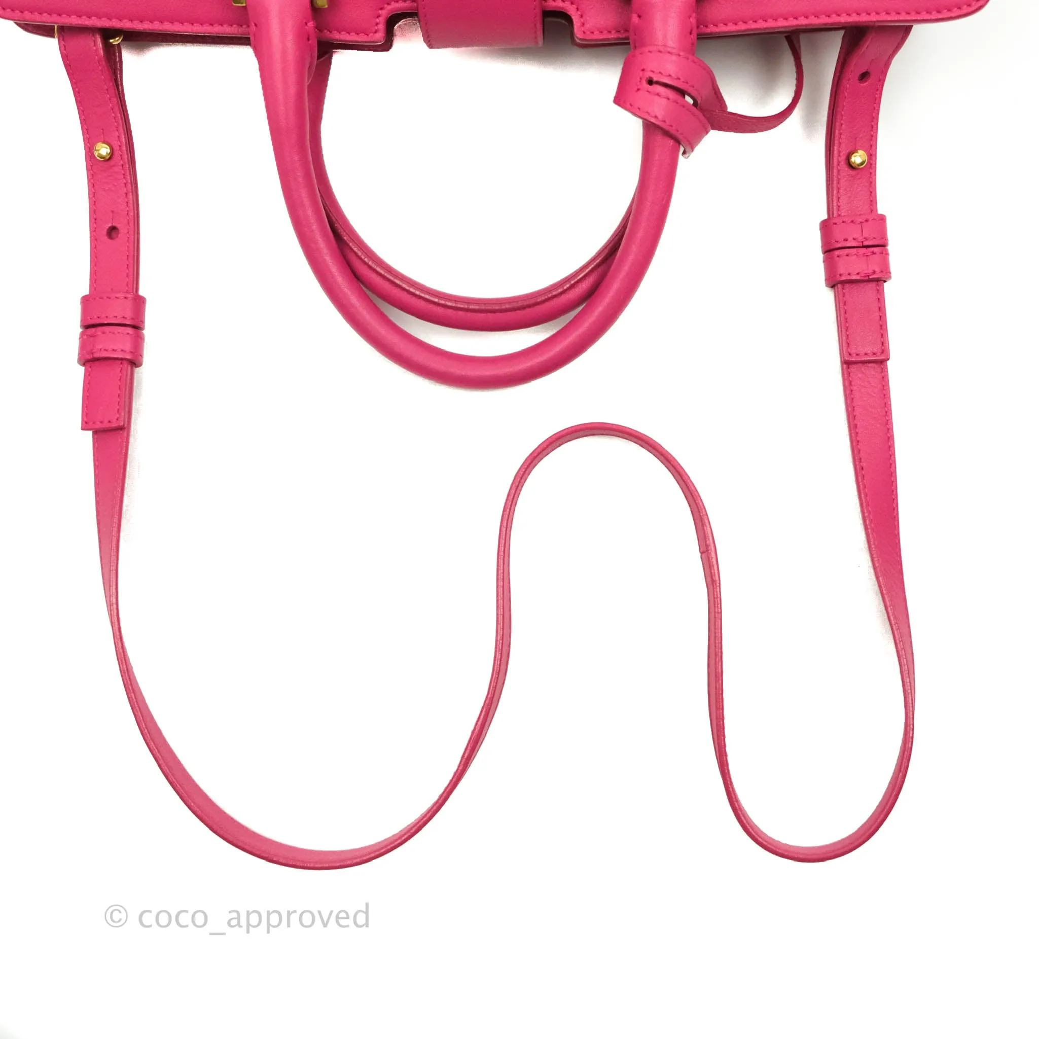 Saint Laurent Smooth Calfskin Small Y Ligne Cabas Pink